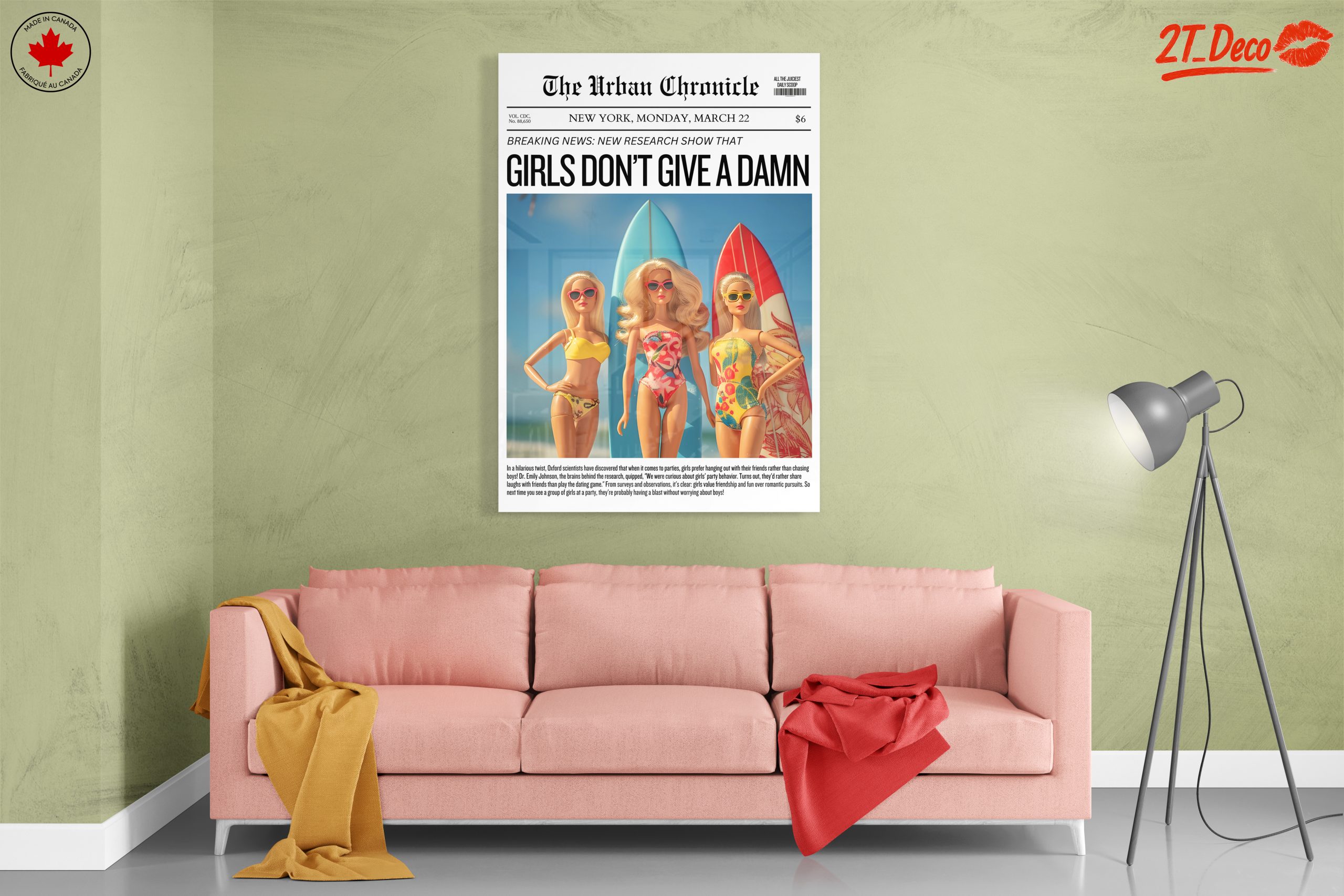 Girls Don’t Give a Damn - Playful Graphic Art - Image 7