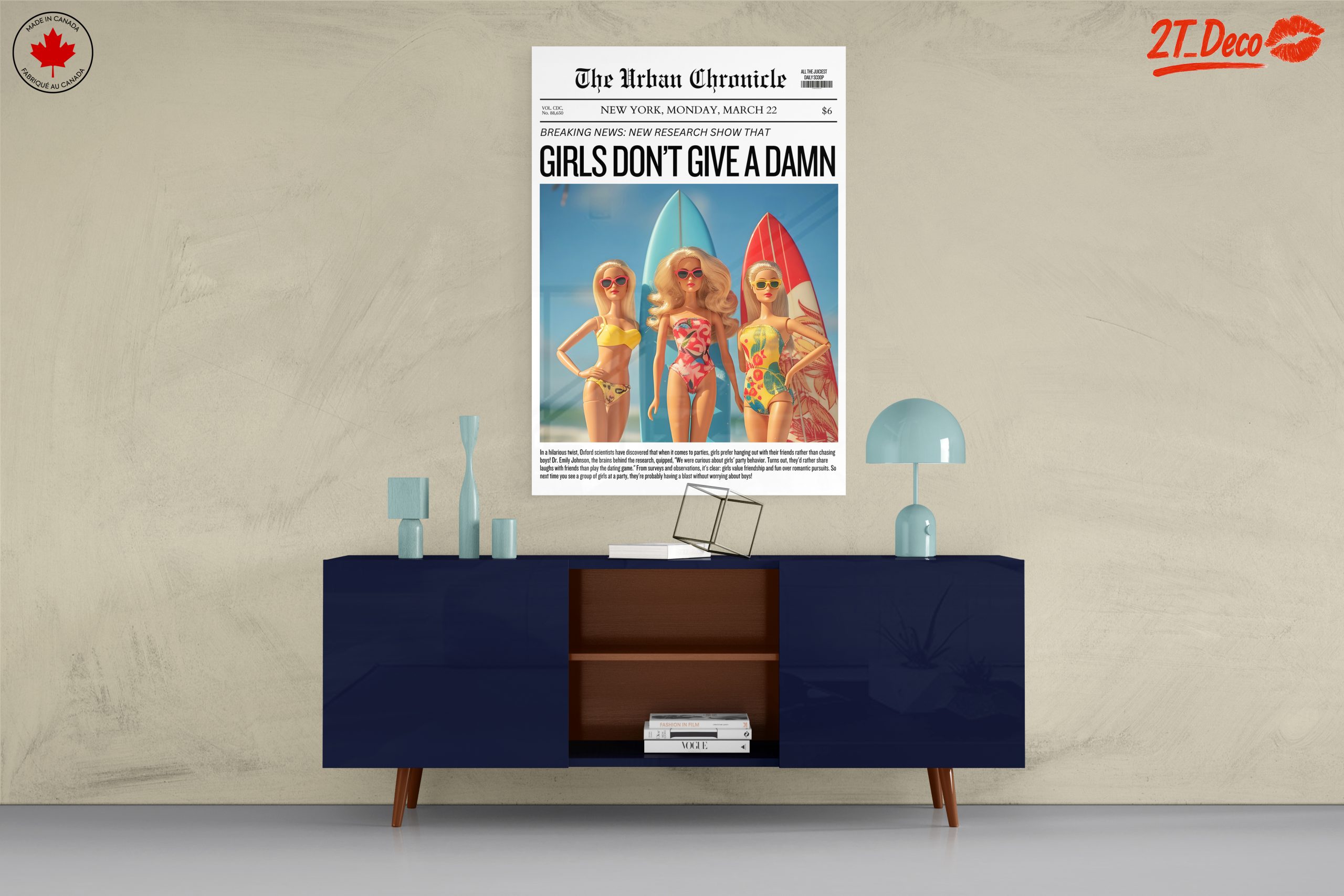 Girls Don’t Give a Damn - Playful Graphic Art - Image 8