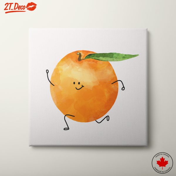 Whimsical Orange Character Illustration