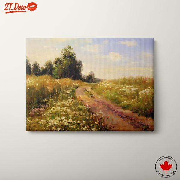 Serene Nature Landscape with Lush Fields