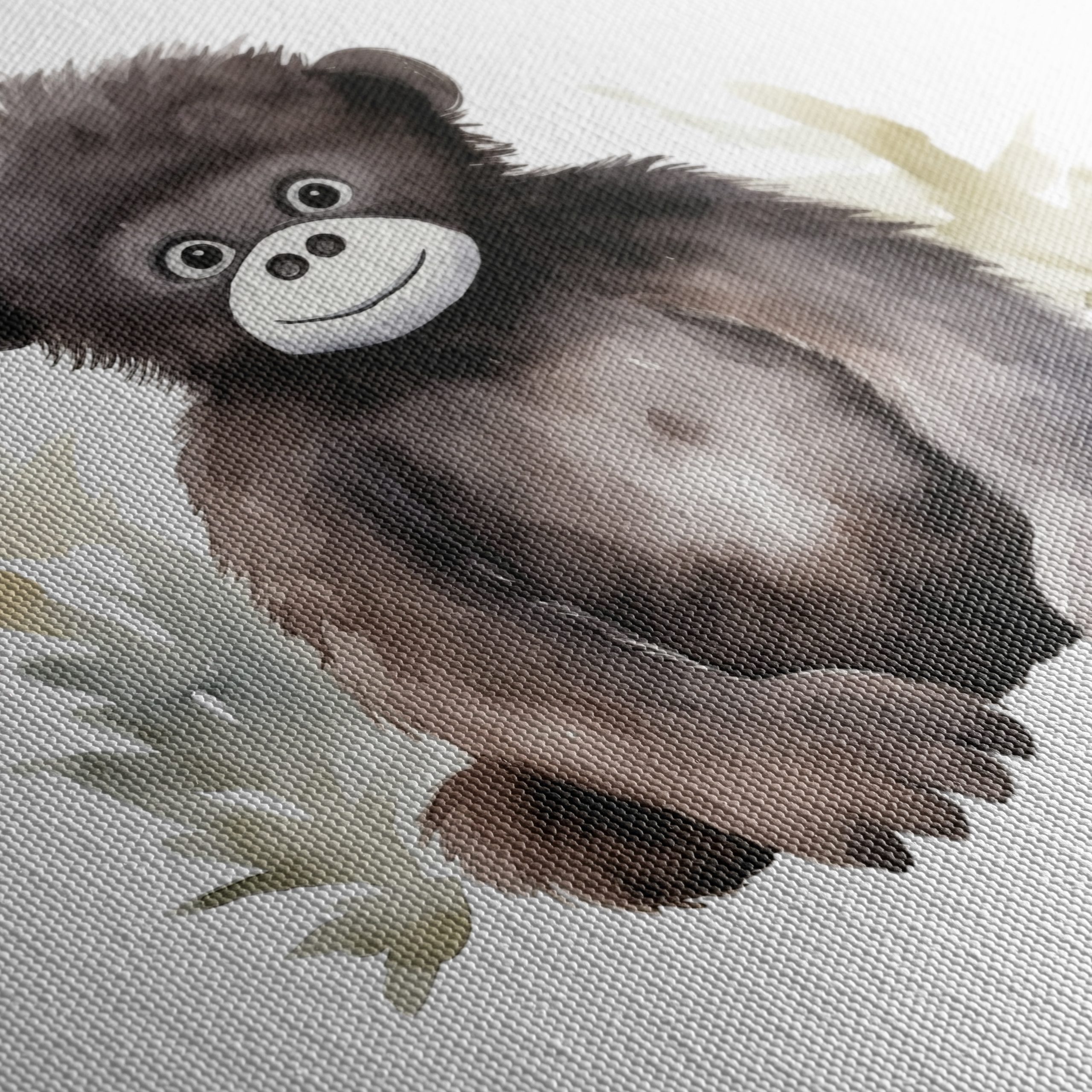 Adorable Gorilla Watercolor Art - Image 5