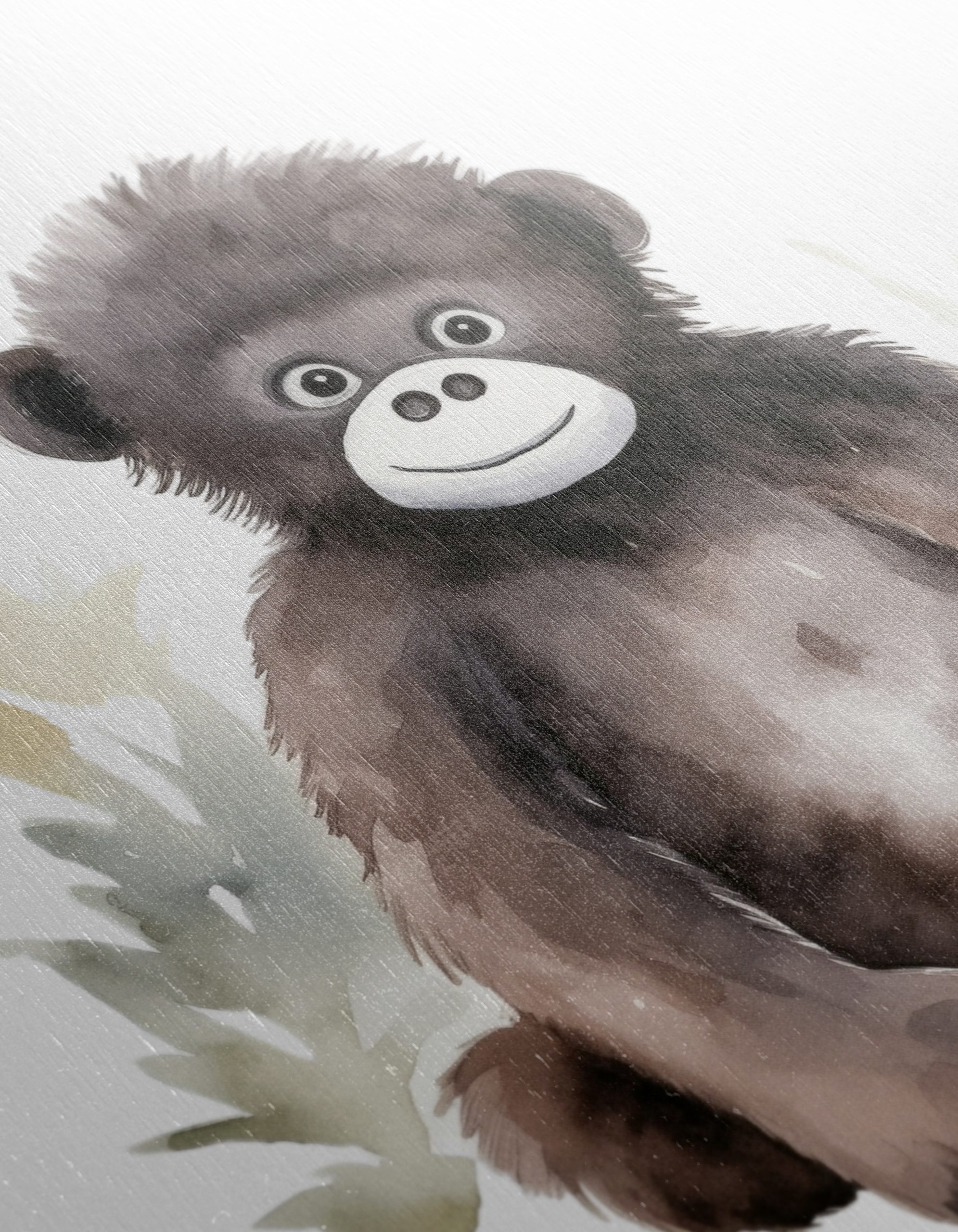 Adorable Gorilla Watercolor Art - Image 12