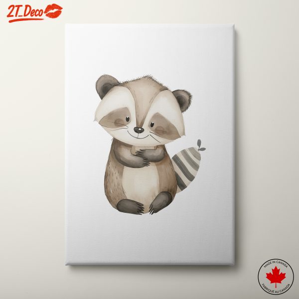 Cute Raccoon Character Art