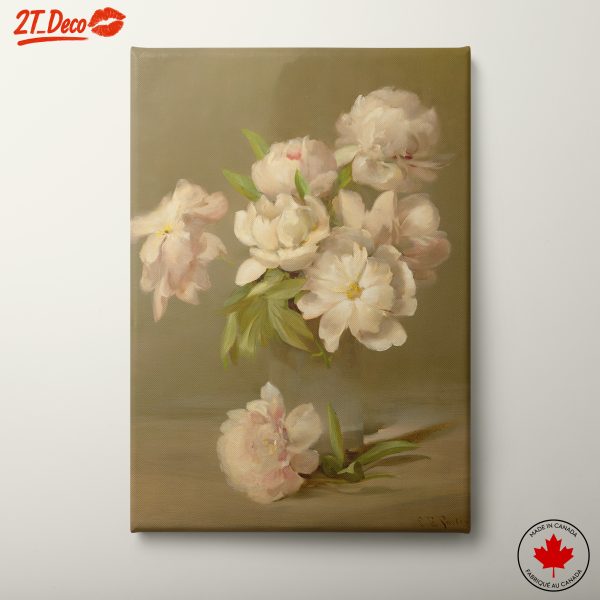 Delicate Peony Floral Arrangement Art