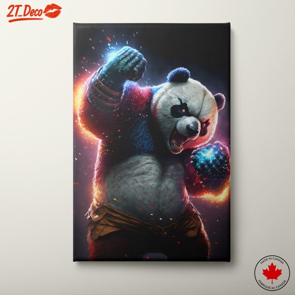 Fierce Panda Artwork with Dynamic Colors