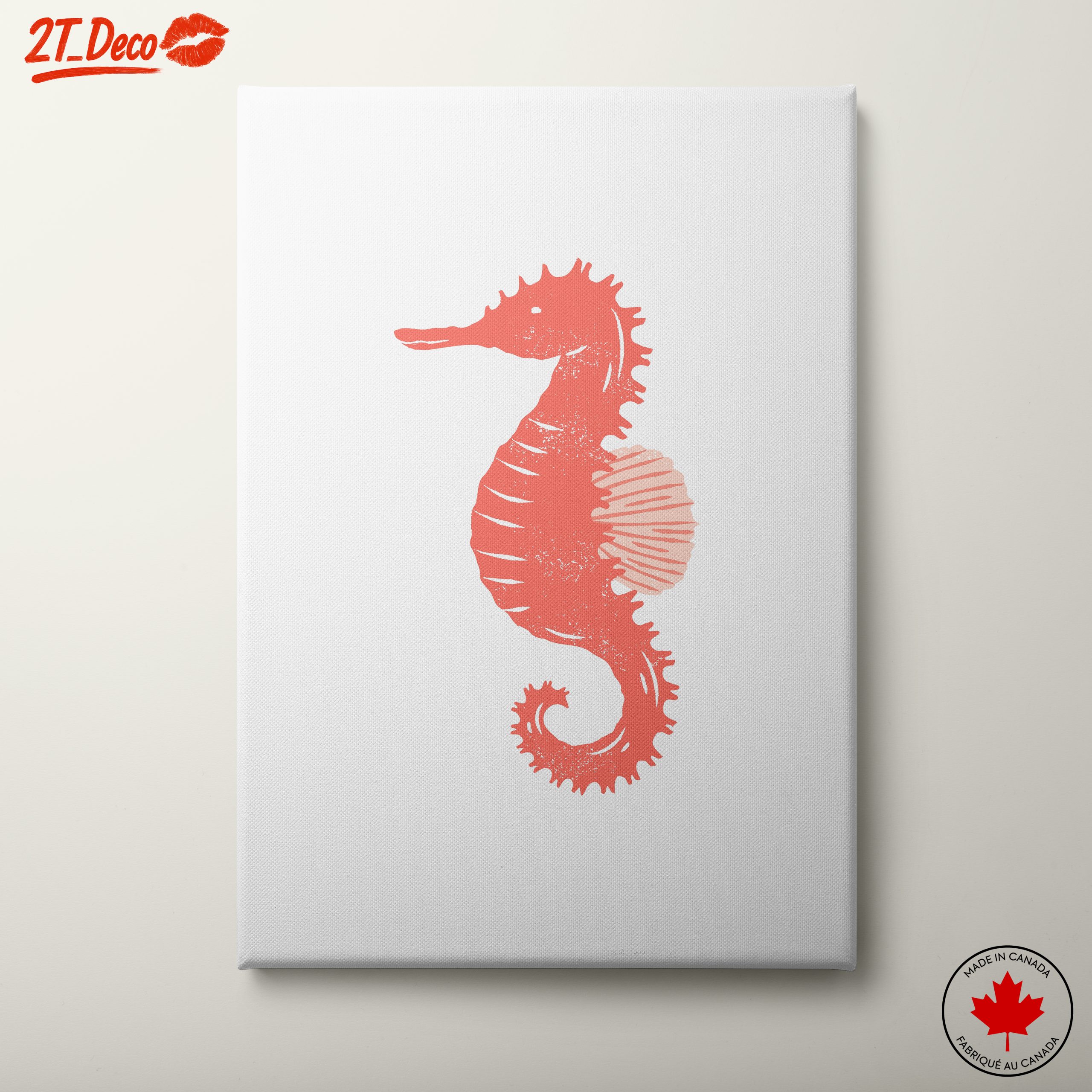 Stylized Seahorse Abstract Art 3