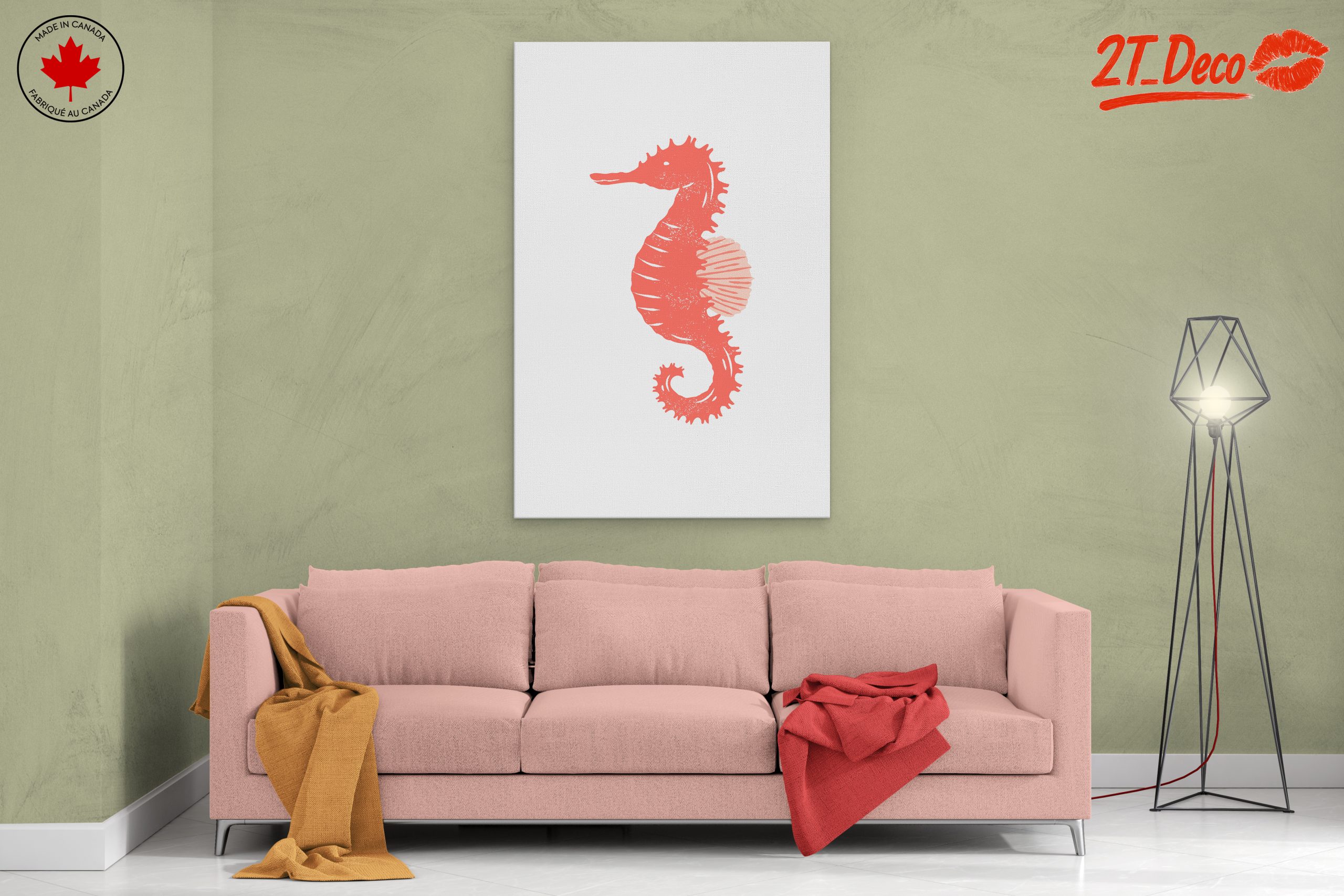 Stylized Seahorse Abstract Art 3 - Image 2