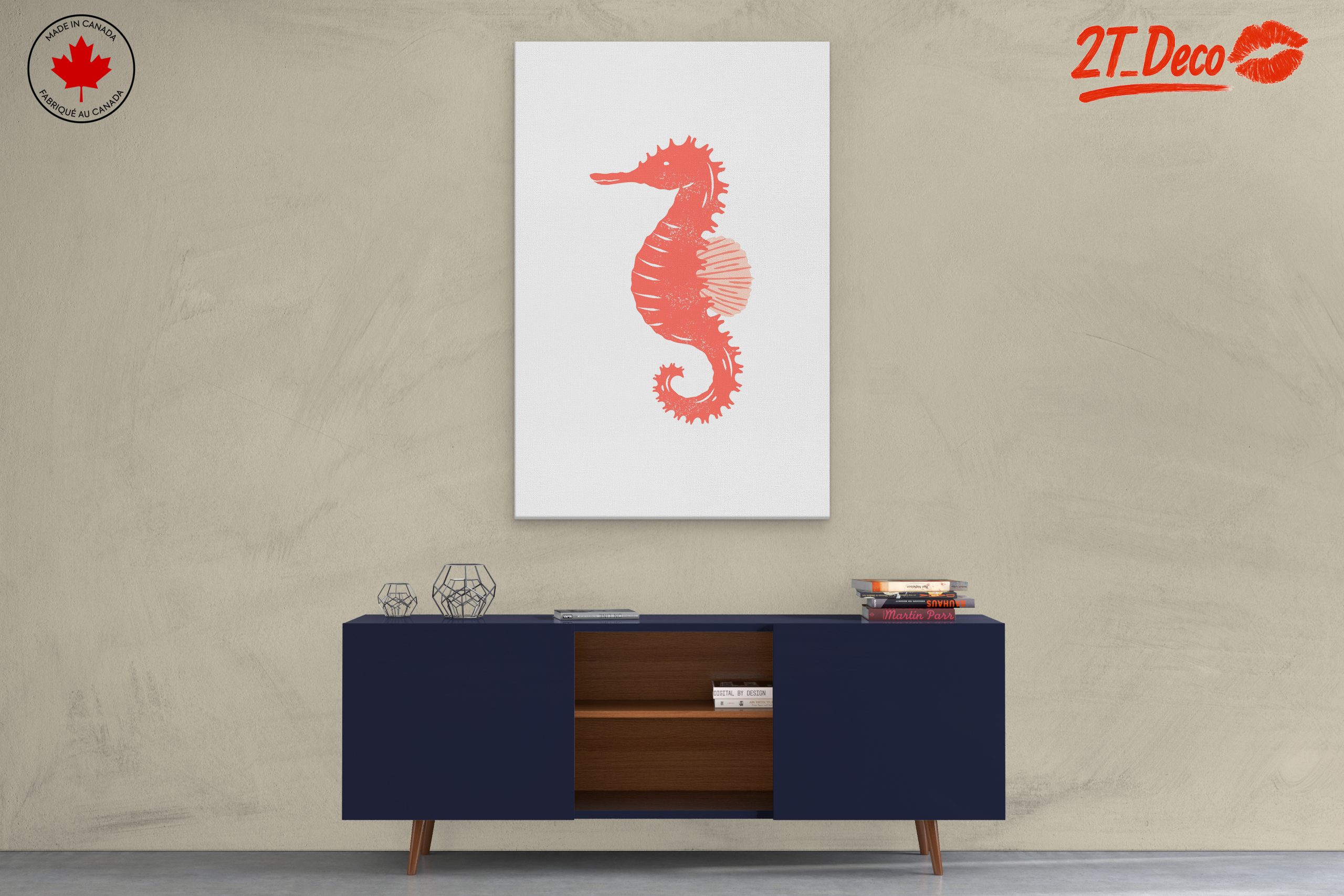 Stylized Seahorse Abstract Art 3 - Image 3