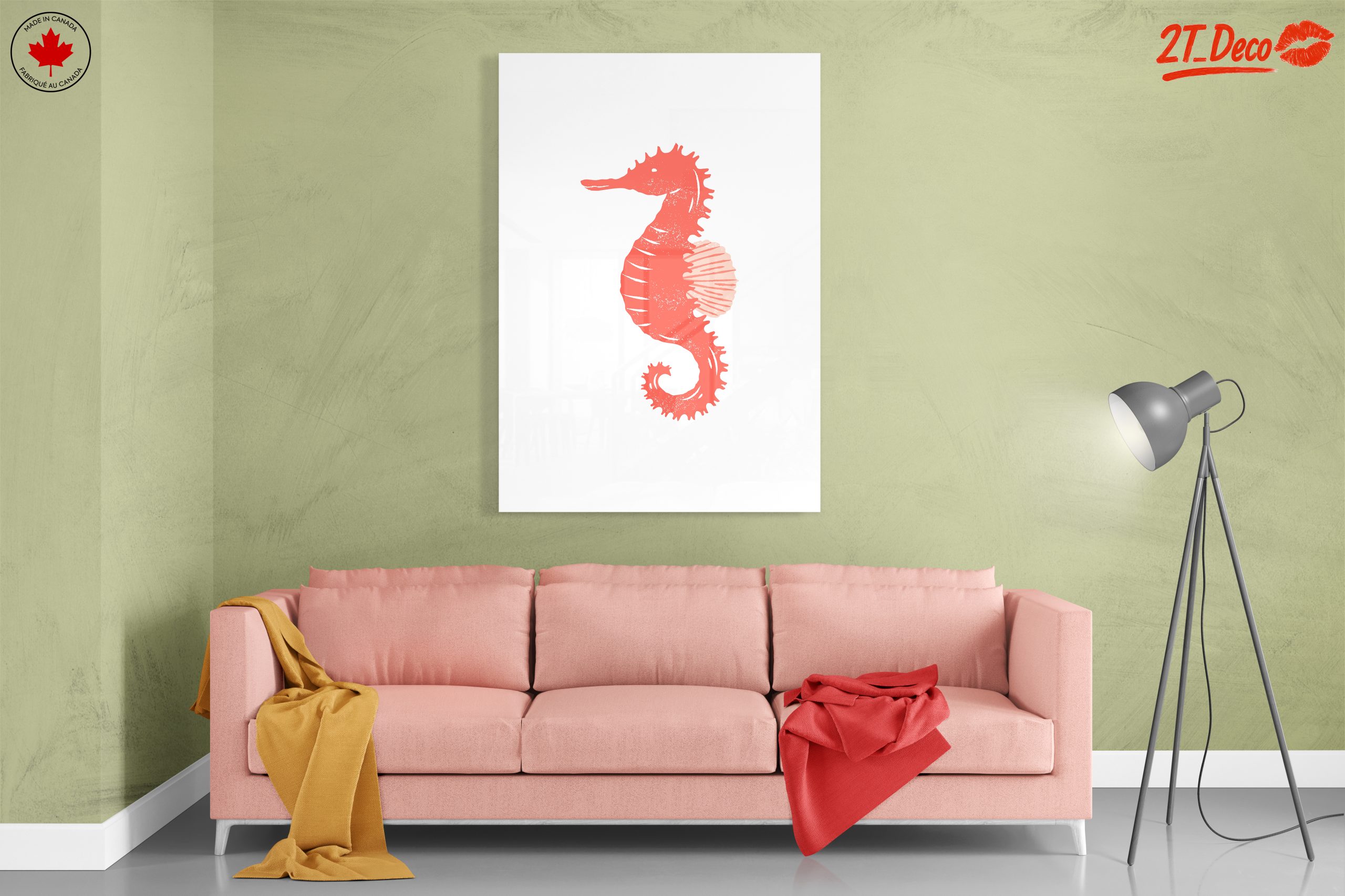 Stylized Seahorse Abstract Art 3 - Image 7