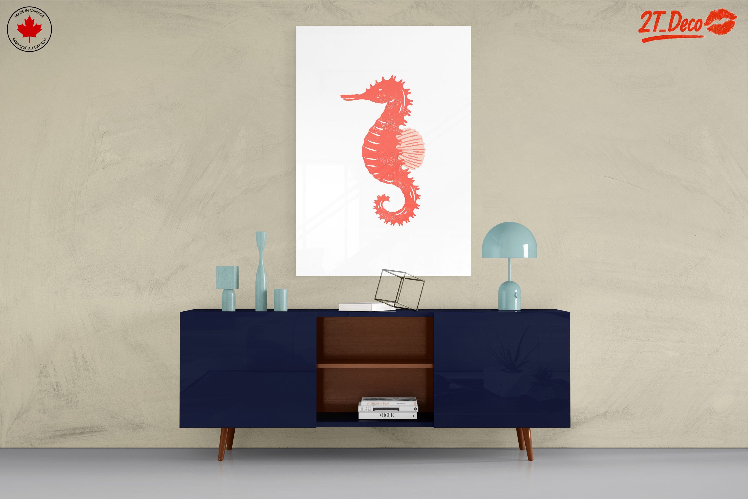 Stylized Seahorse Abstract Art 3 - Image 8