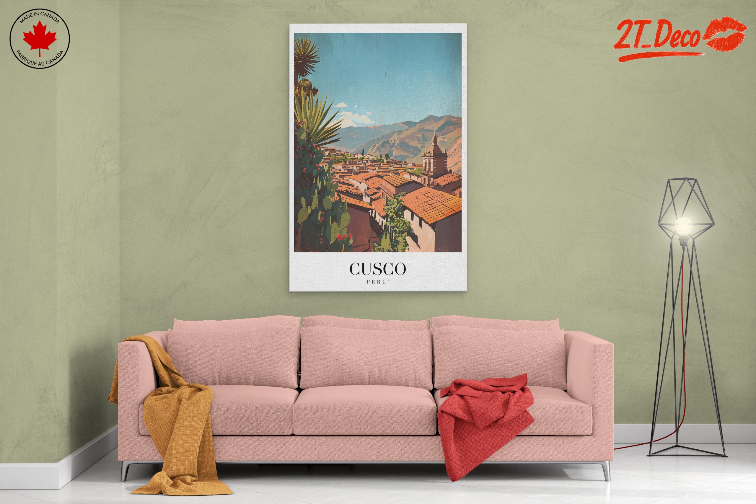 Contemporary Cusco Cityscape Artwork - Image 2