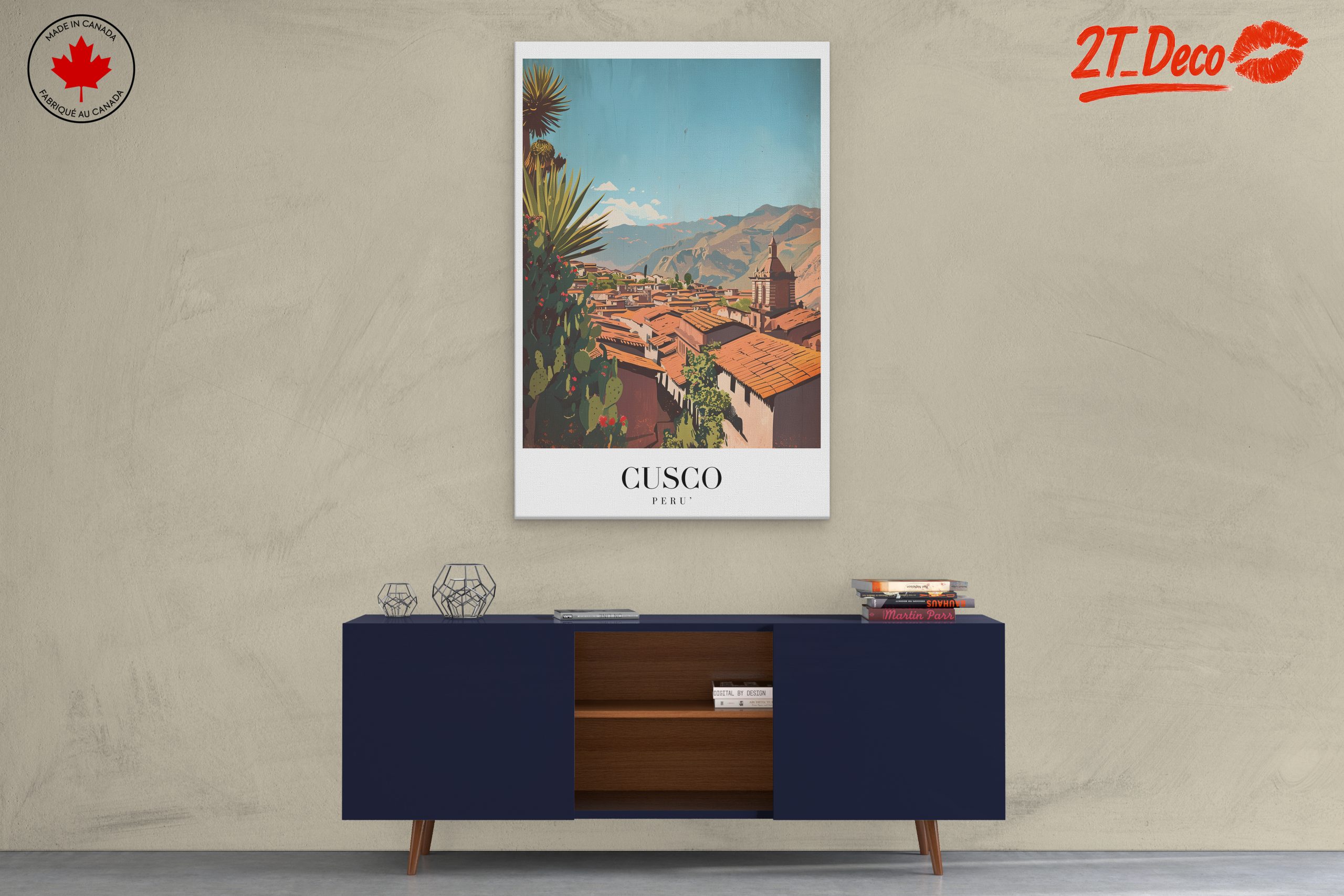 Contemporary Cusco Cityscape Artwork - Image 3