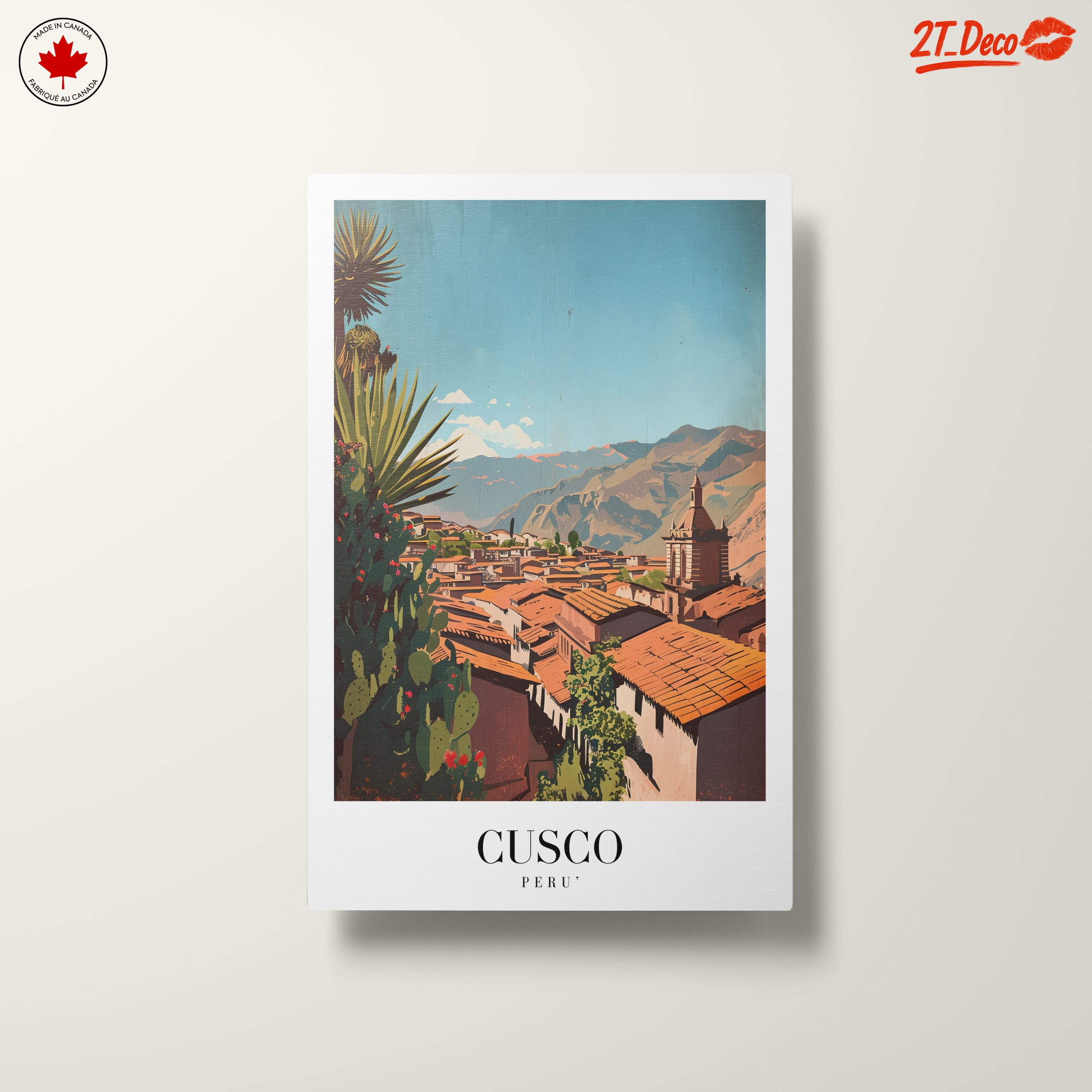 Contemporary Cusco Cityscape Artwork - Image 10