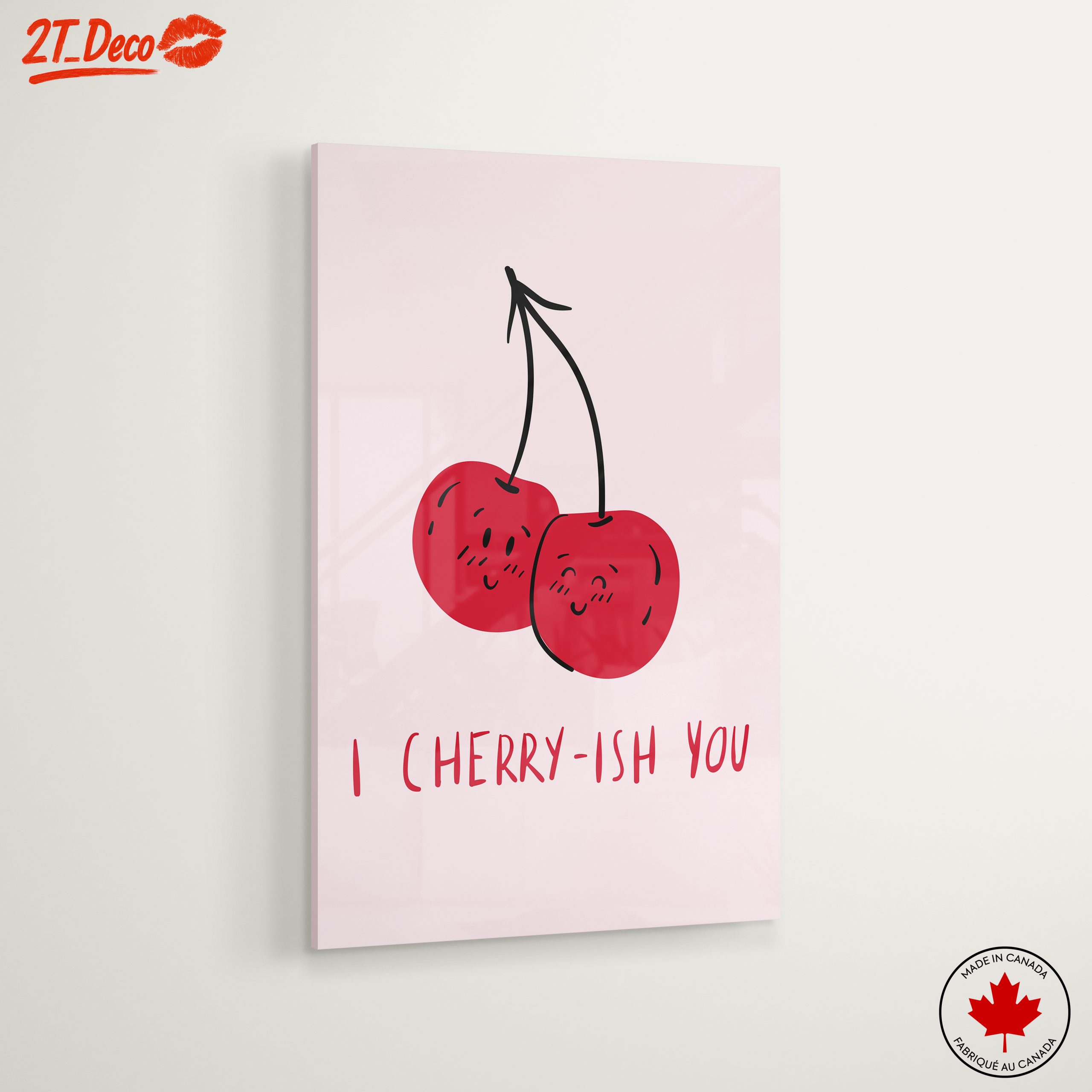 Cute Cherry Illustration with Playful Expression - Image 6