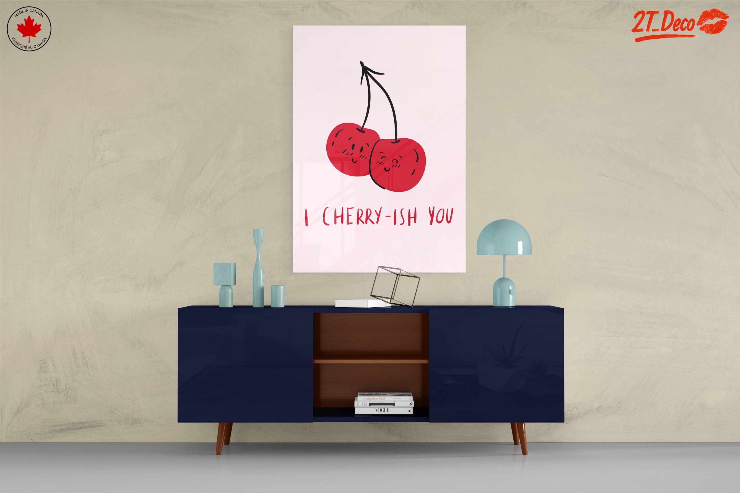 Cute Cherry Illustration with Playful Expression - Image 8