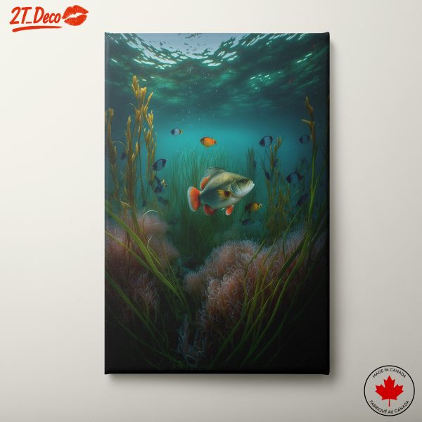 Vibrant Abstract Marine Life Underwater Art