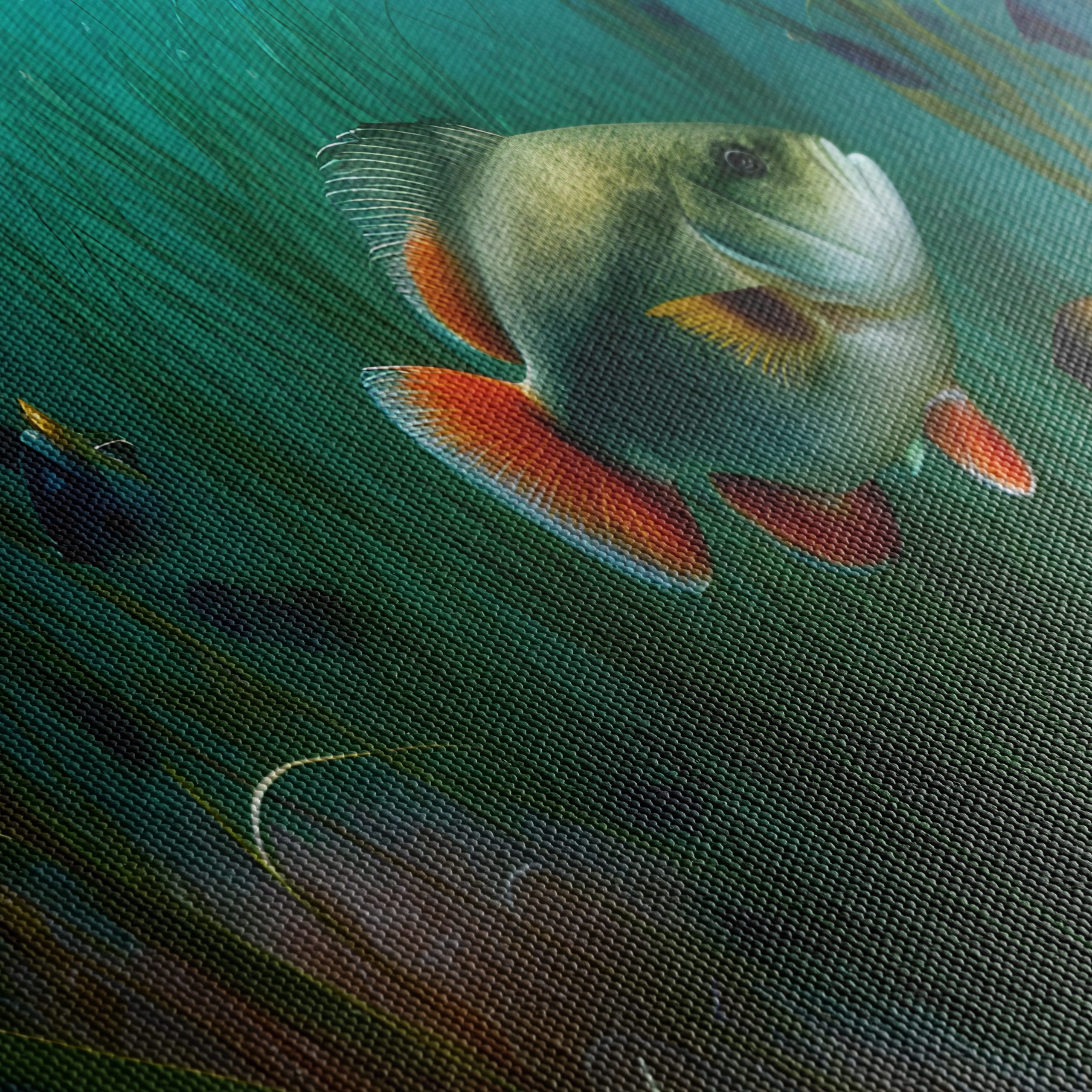 Vibrant Abstract Marine Life Underwater Art - Image 5