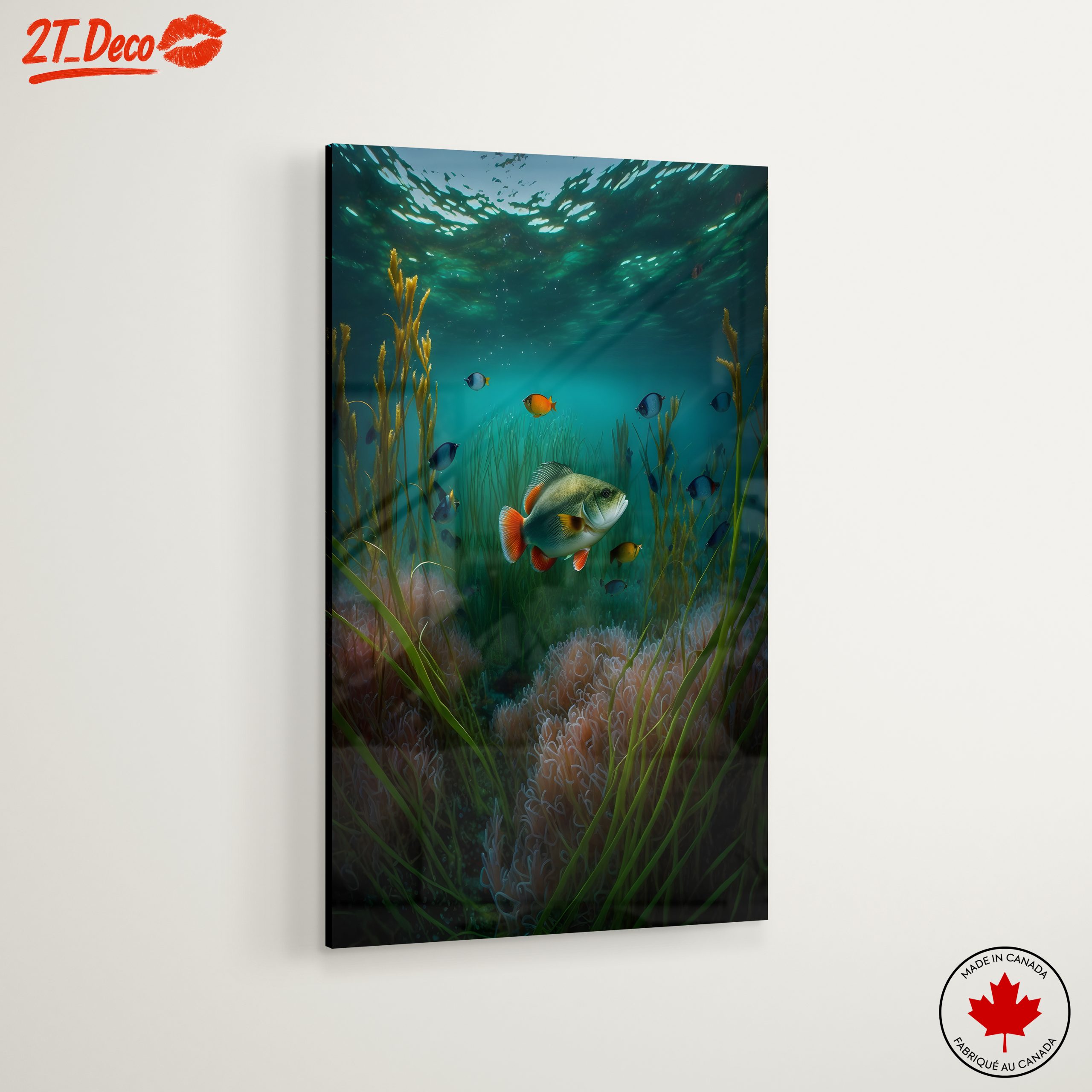 Vibrant Abstract Marine Life Underwater Art - Image 6