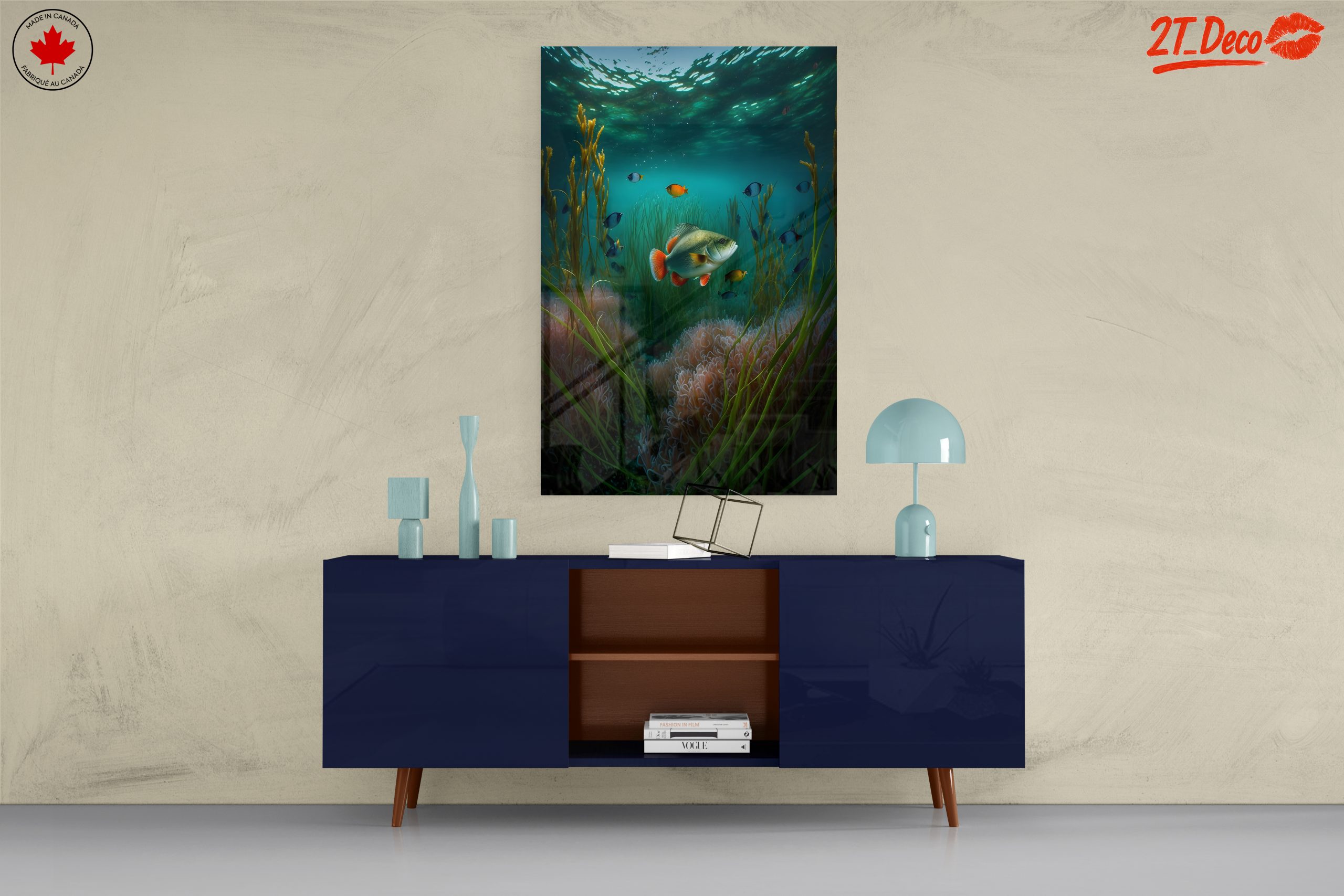Vibrant Abstract Marine Life Underwater Art - Image 8