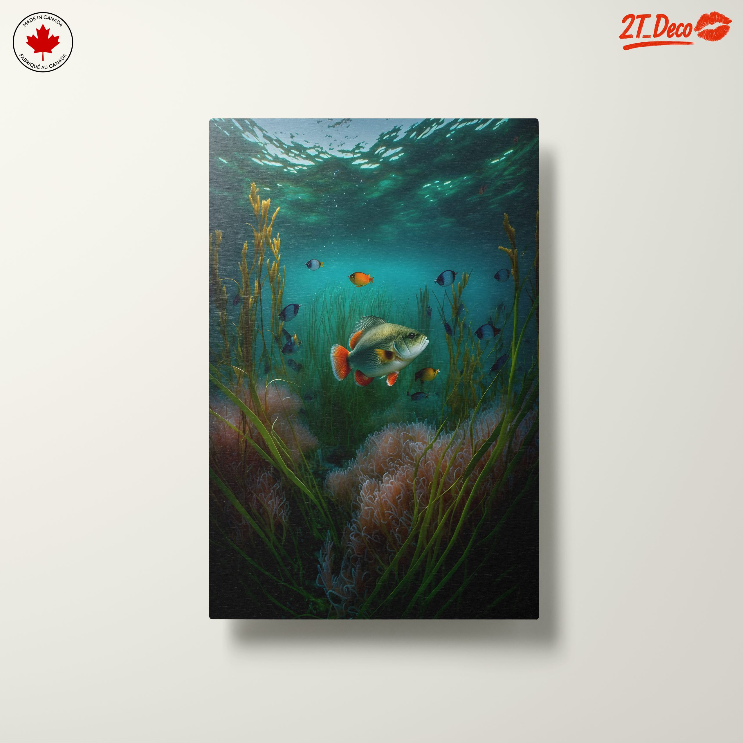 Vibrant Abstract Marine Life Underwater Art - Image 10