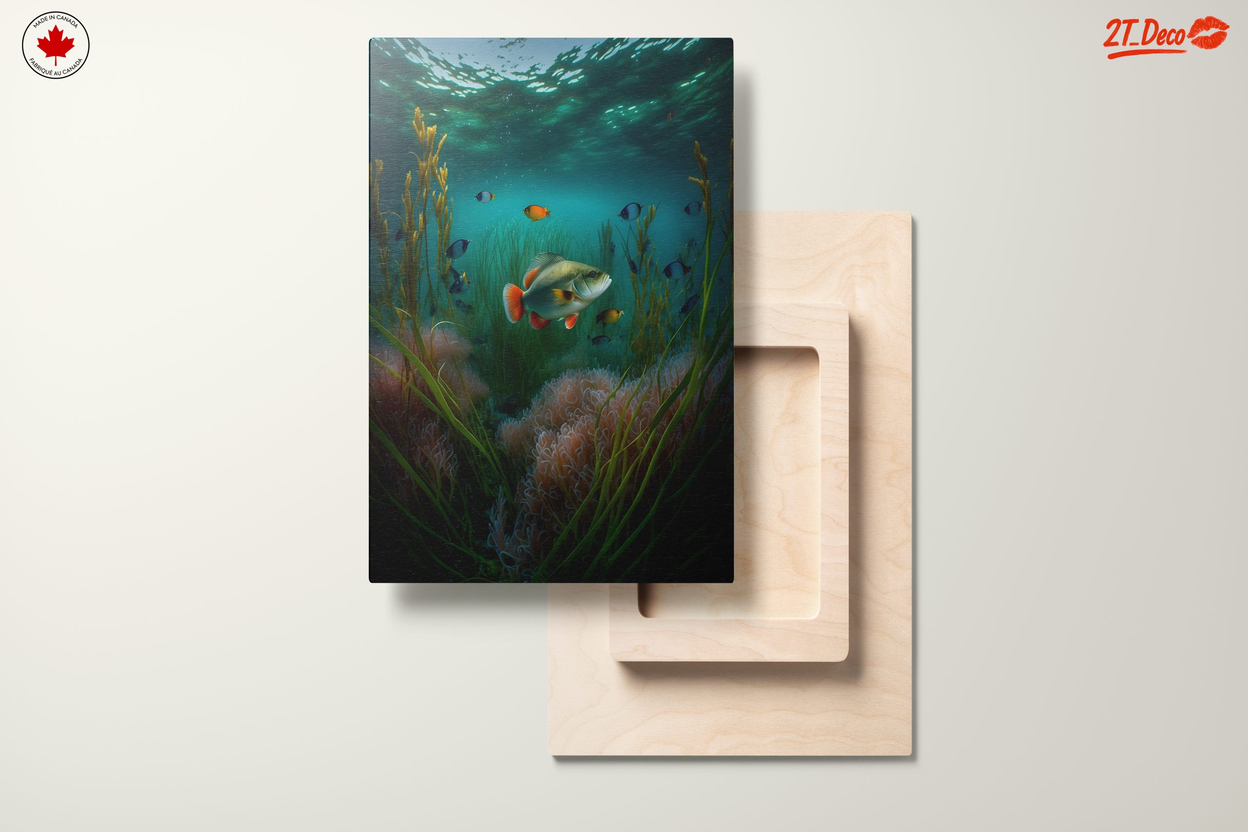 Vibrant Abstract Marine Life Underwater Art - Image 11