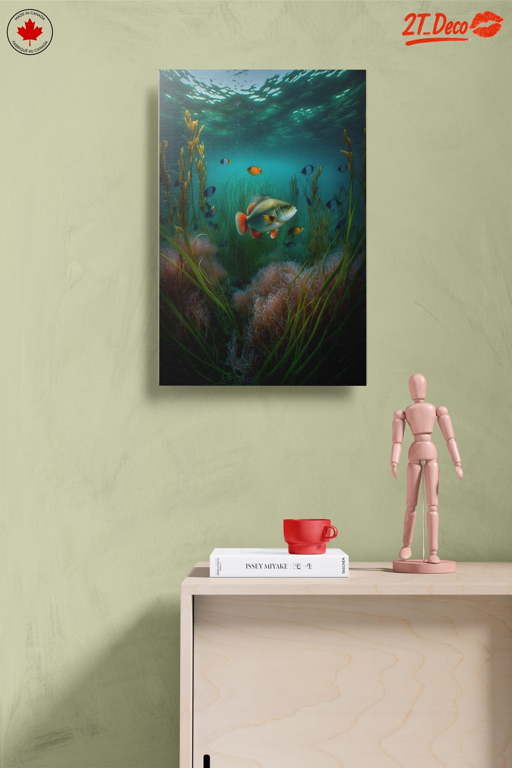 Vibrant Abstract Marine Life Underwater Art - Image 14