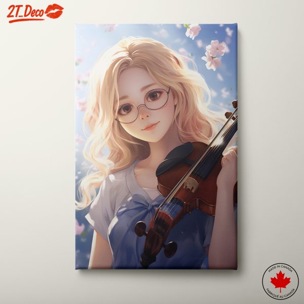 Charming Young Musician With Violin