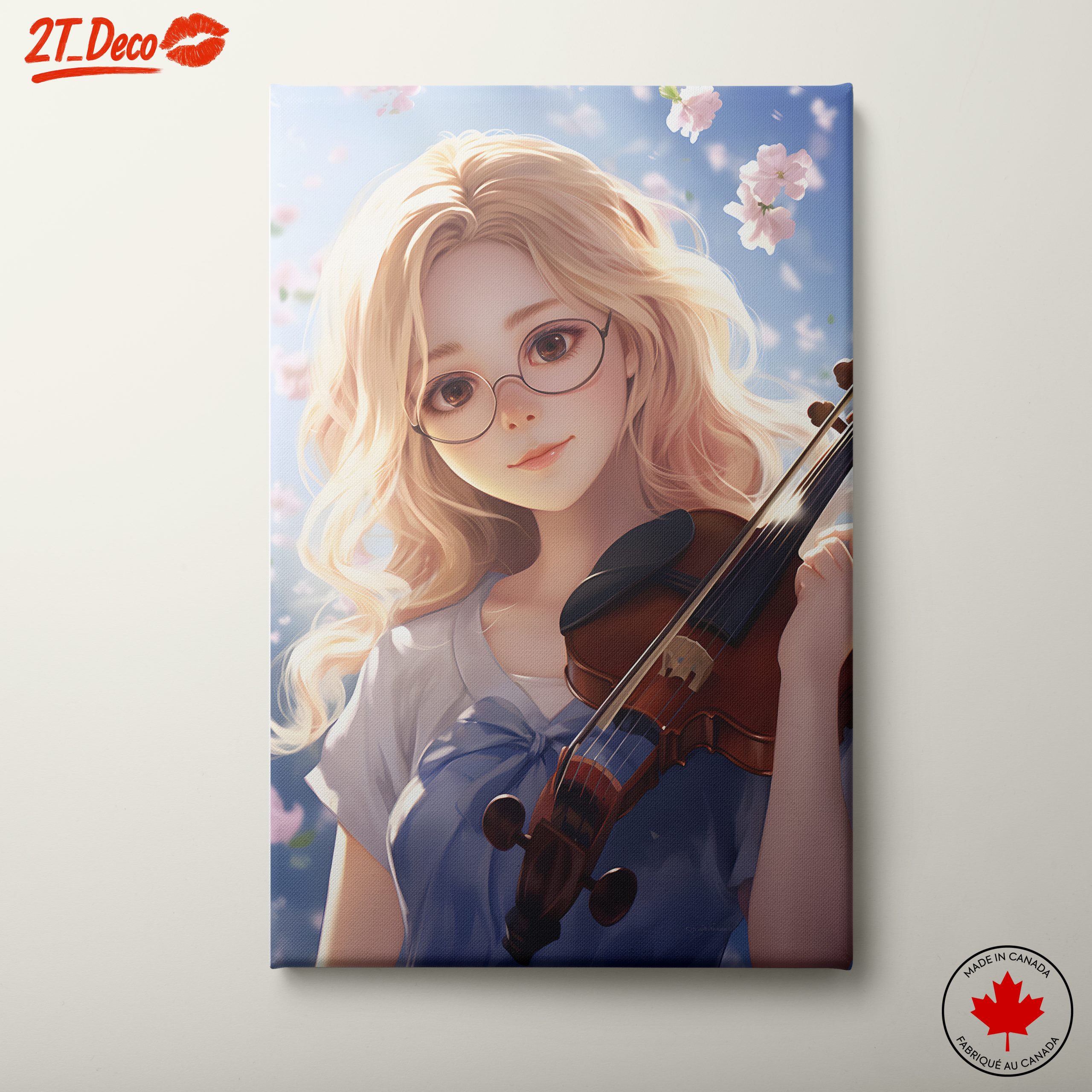 Charming Young Musician With Violin
