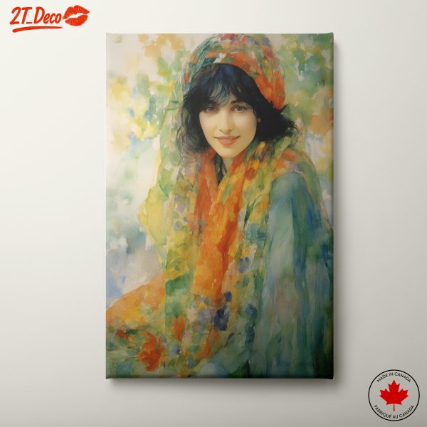 Vibrant Modern Artistic Portrait of a Woman 4