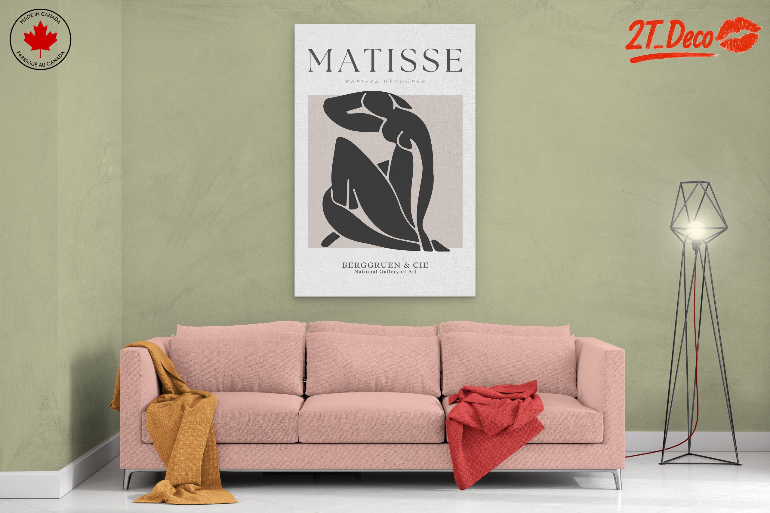 Matisse Inspired Contemporary Portrait Art - Image 2
