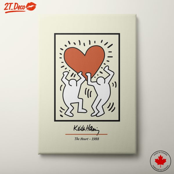 Keith Haring Inspirational Heart Artwork