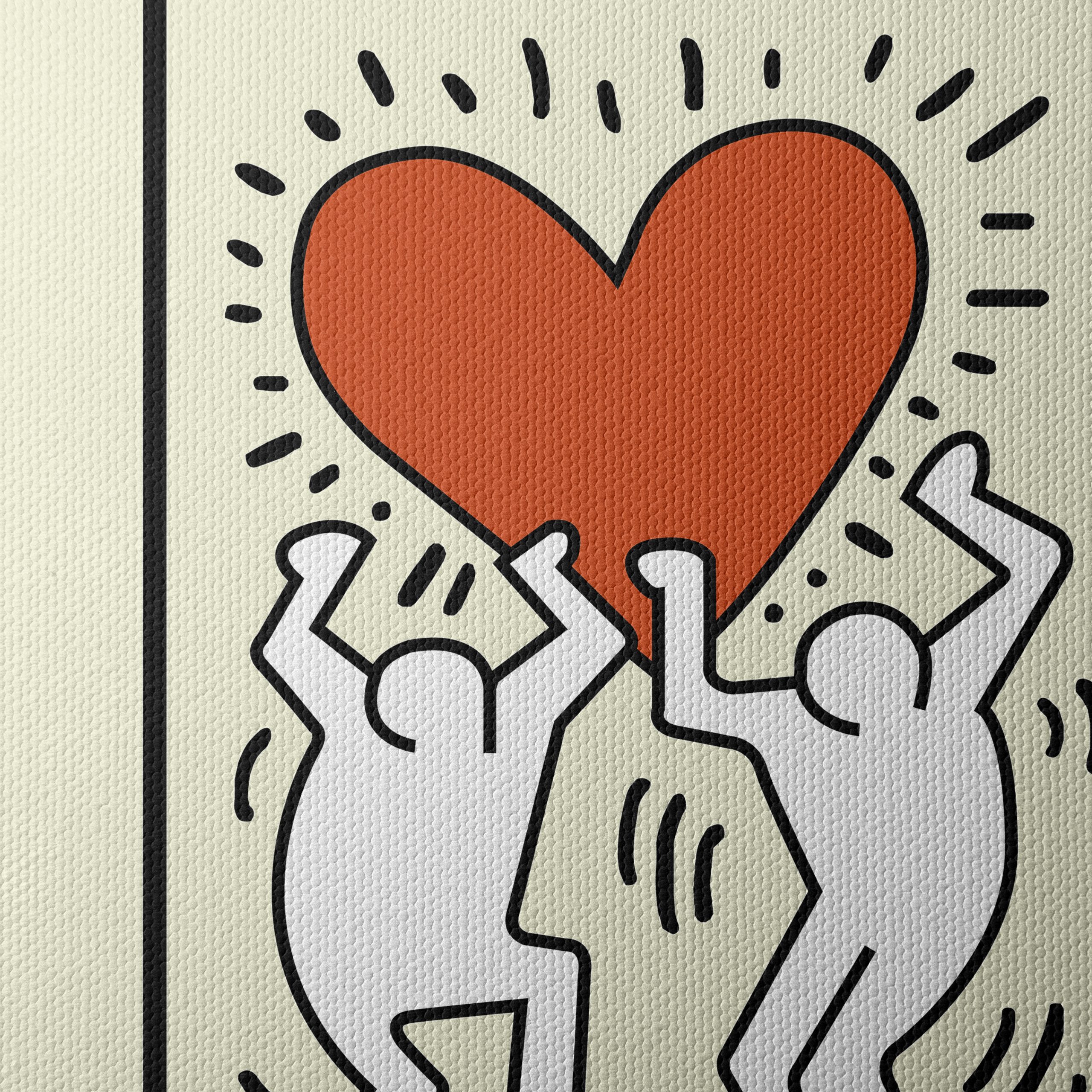 Keith Haring Inspirational Heart Artwork - Image 4