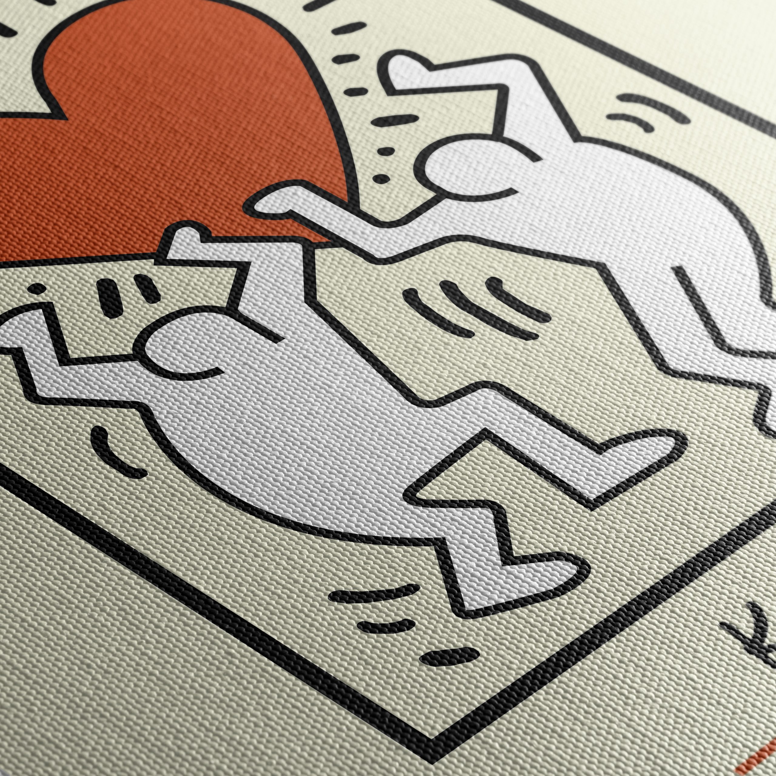 Keith Haring Inspirational Heart Artwork - Image 5