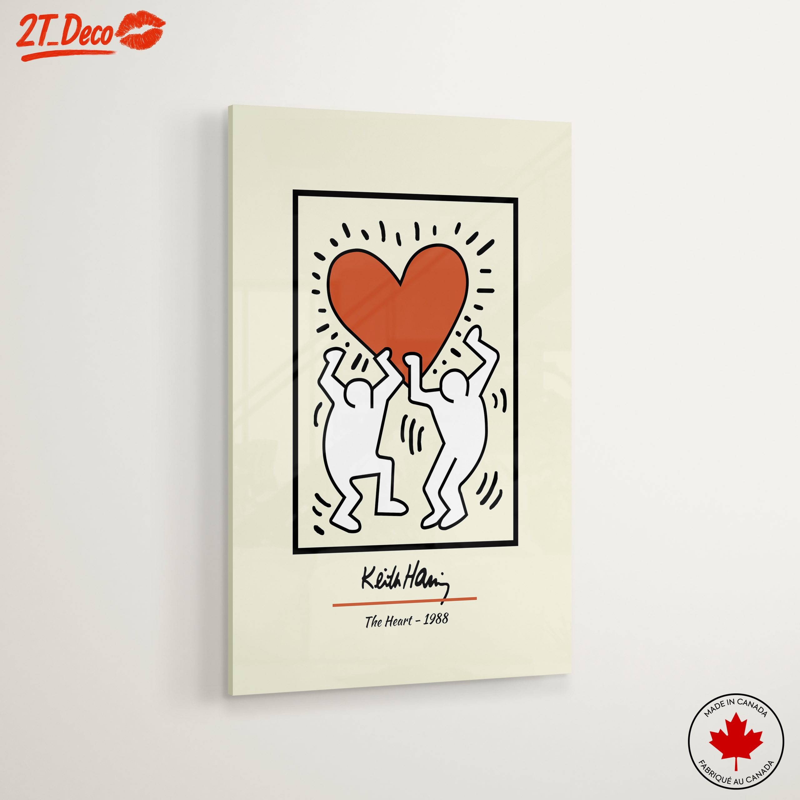 Keith Haring Inspirational Heart Artwork - Image 6