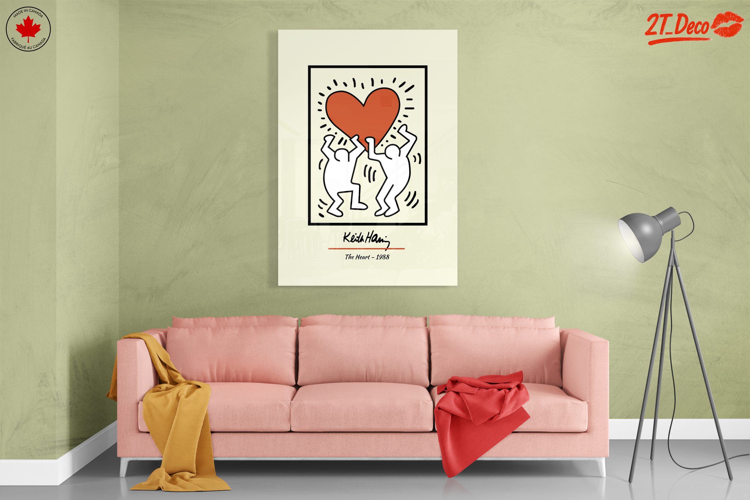 Keith Haring Inspirational Heart Artwork - Image 7