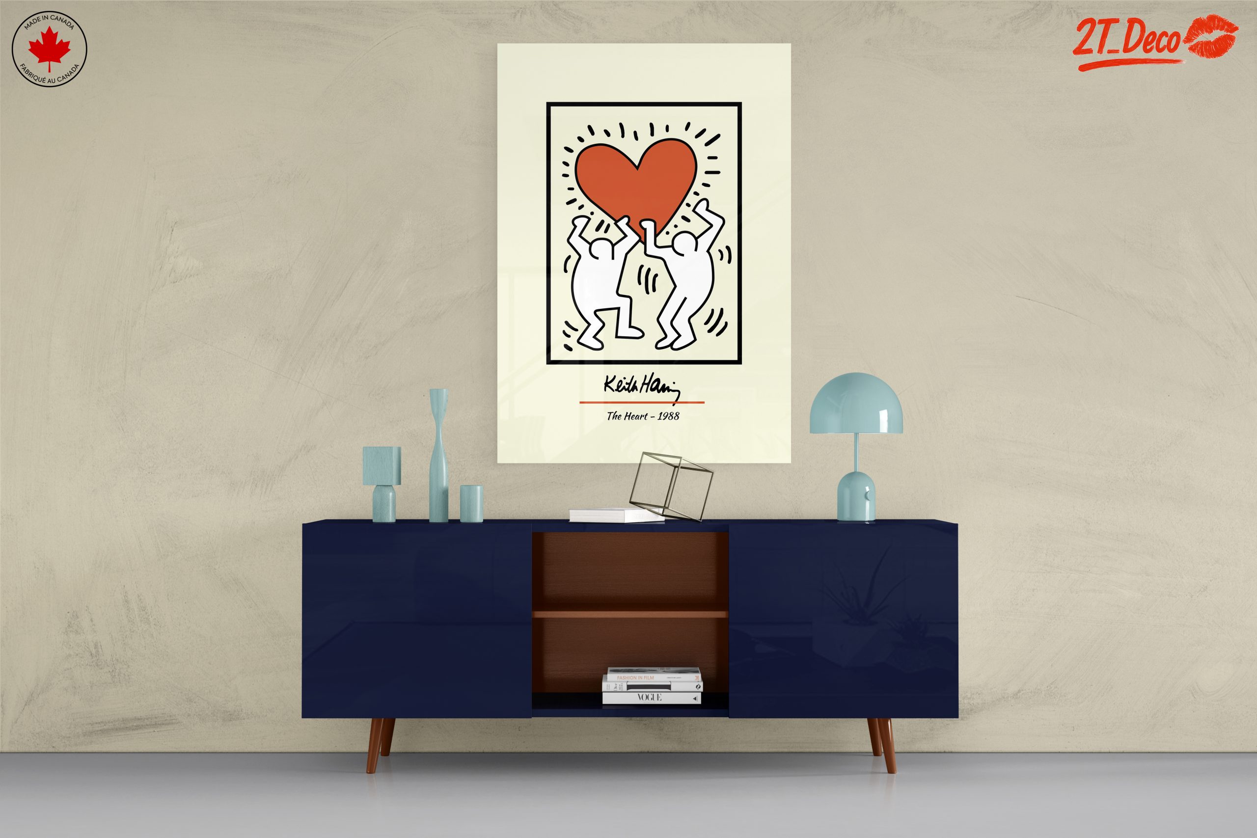 Keith Haring Inspirational Heart Artwork - Image 8