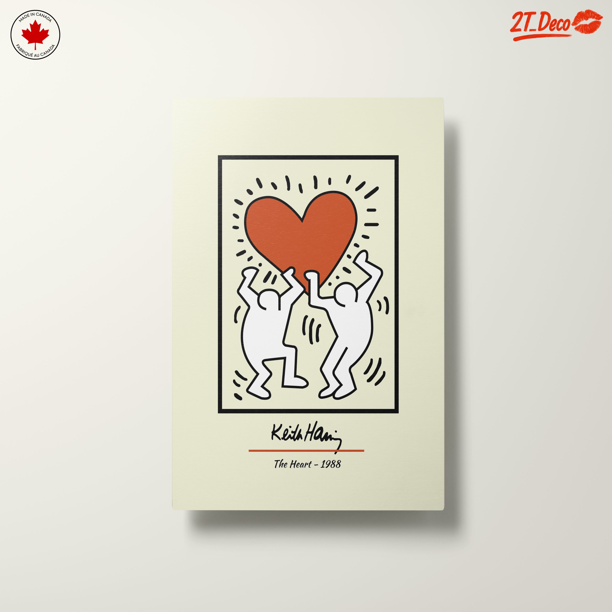 Keith Haring Inspirational Heart Artwork - Image 10