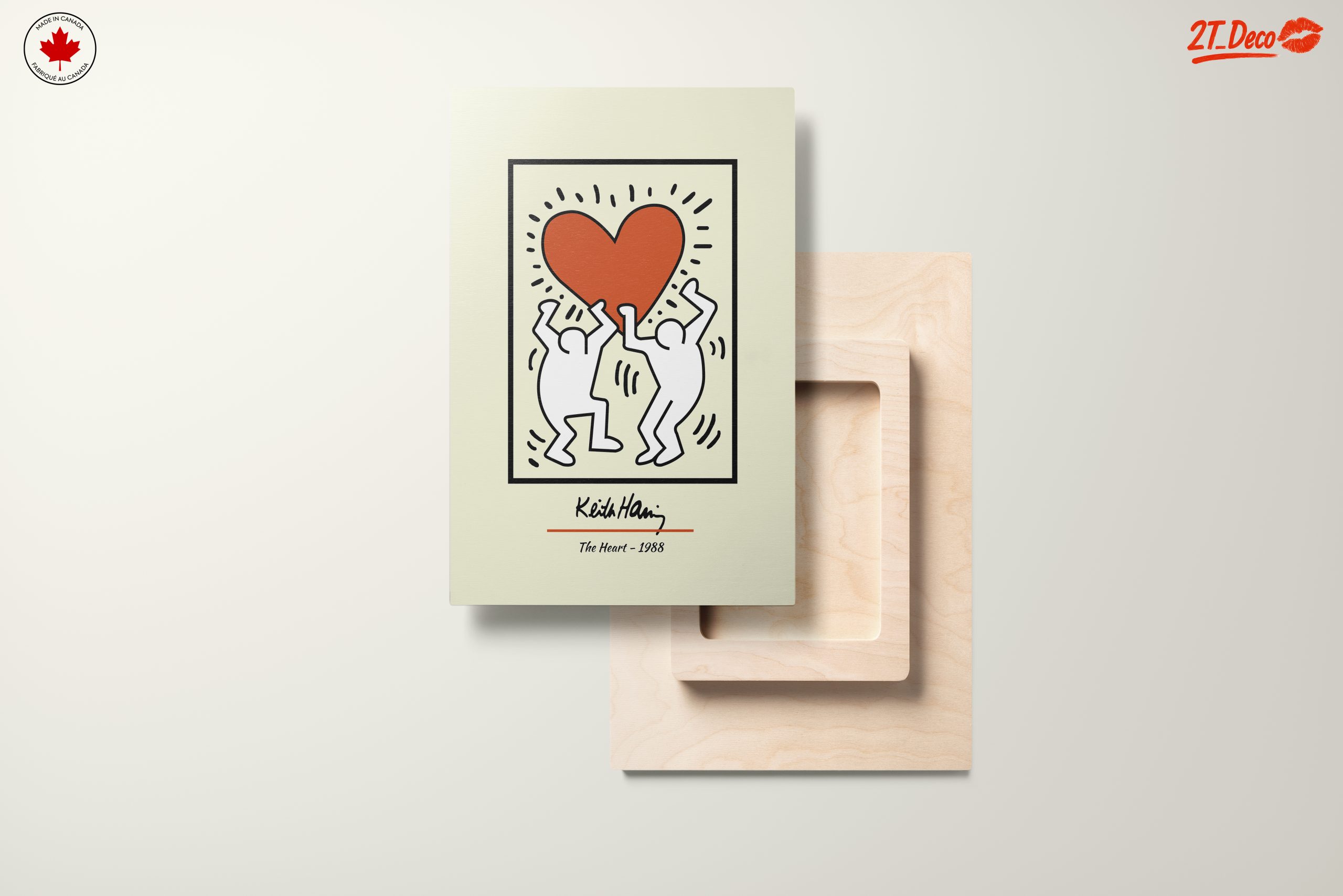 Keith Haring Inspirational Heart Artwork - Image 11
