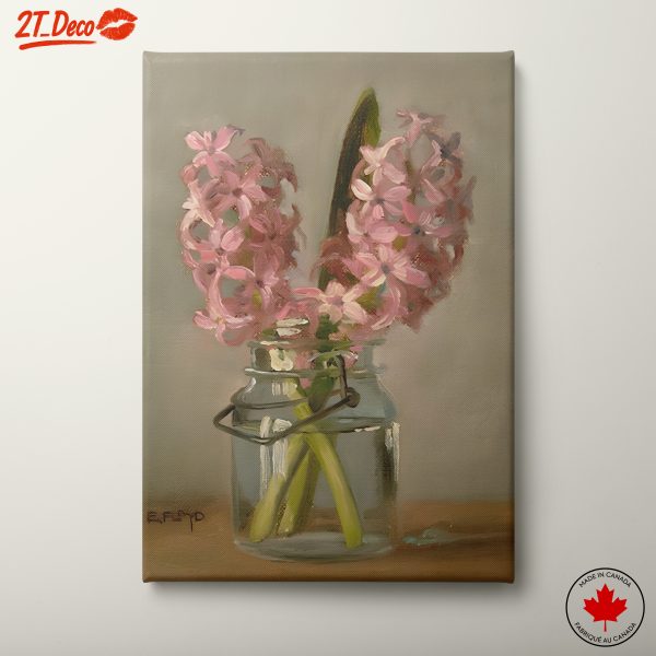 Beautiful Floral Arrangement in Glass Jar
