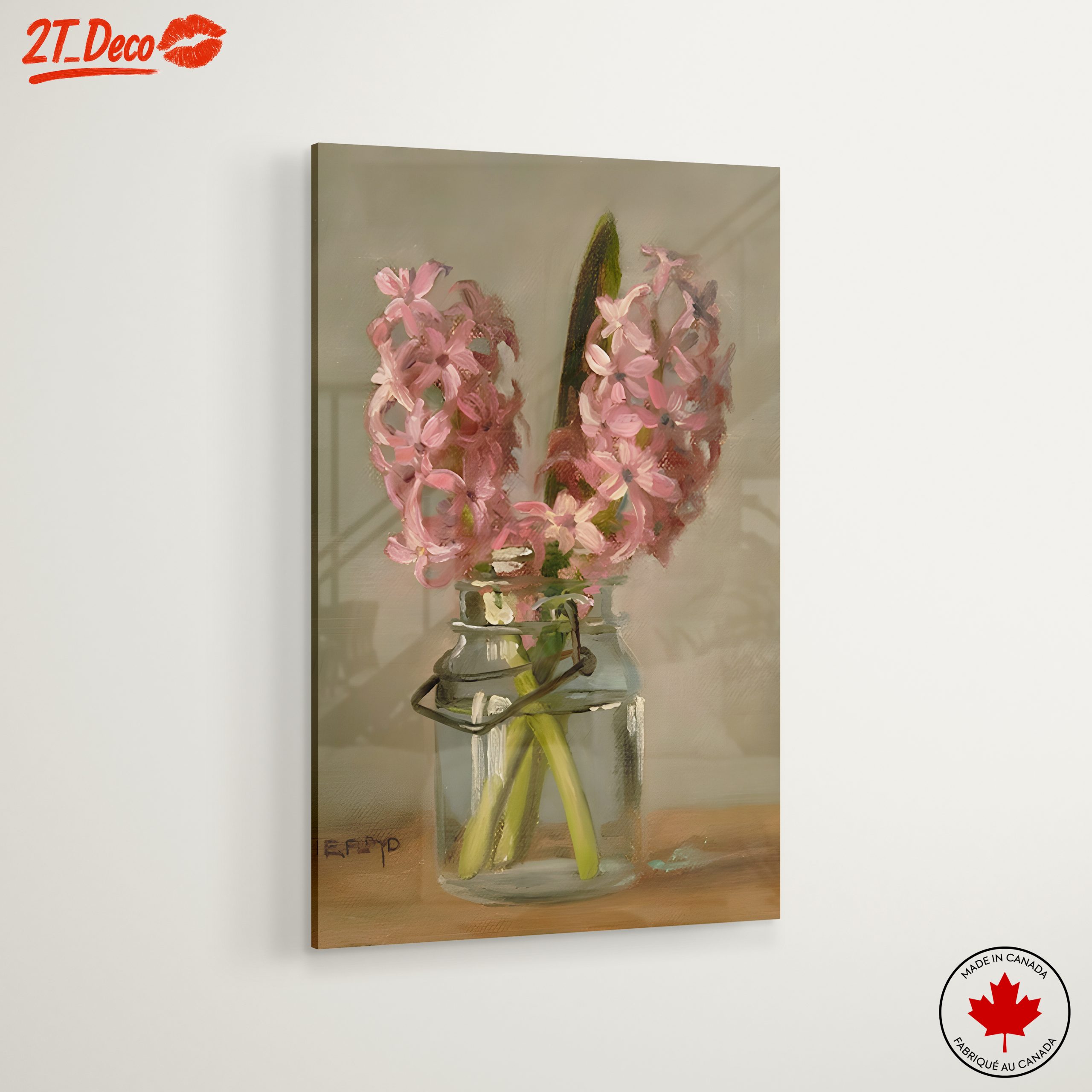 Beautiful Floral Arrangement in Glass Jar - Image 6