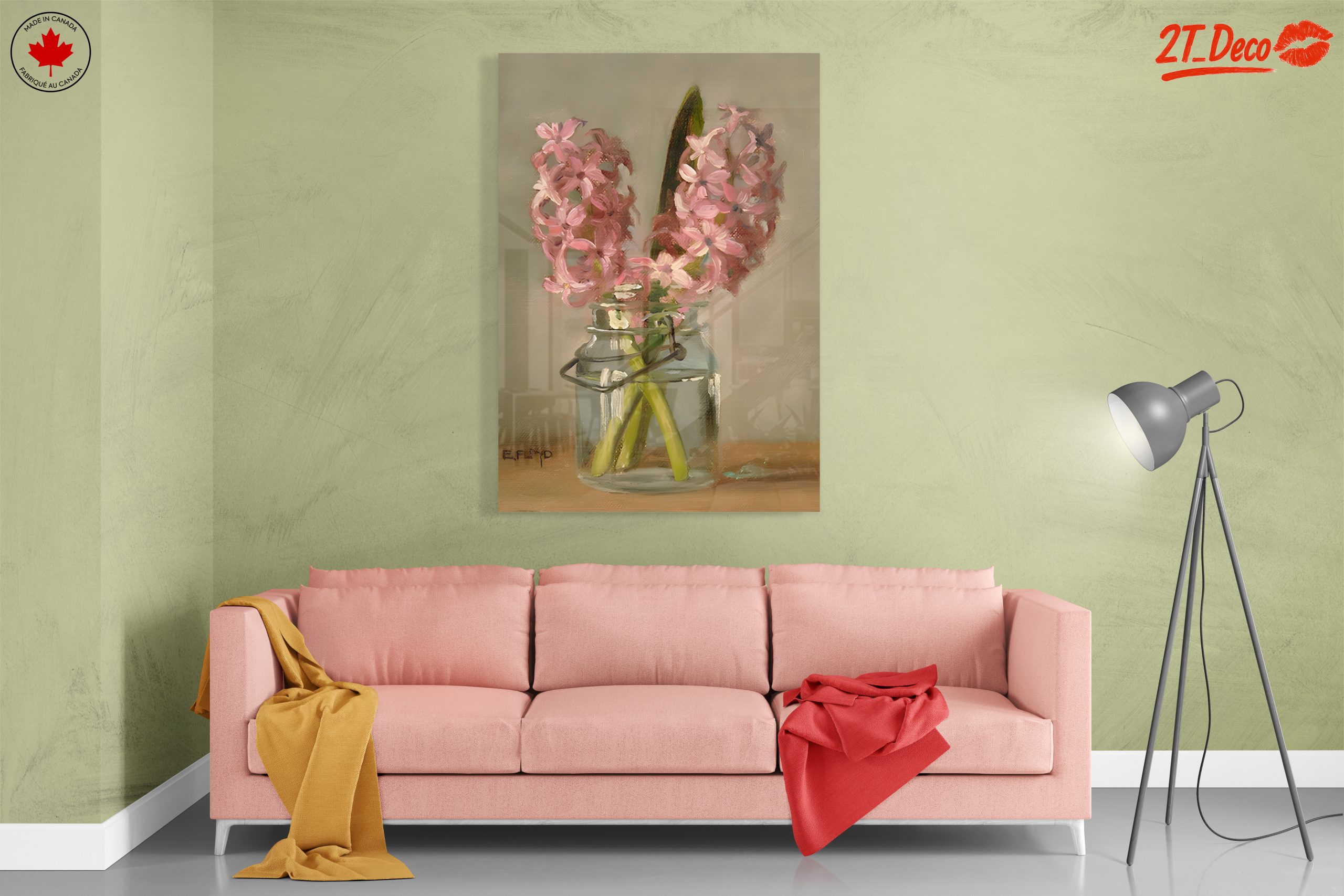 Beautiful Floral Arrangement in Glass Jar - Image 7