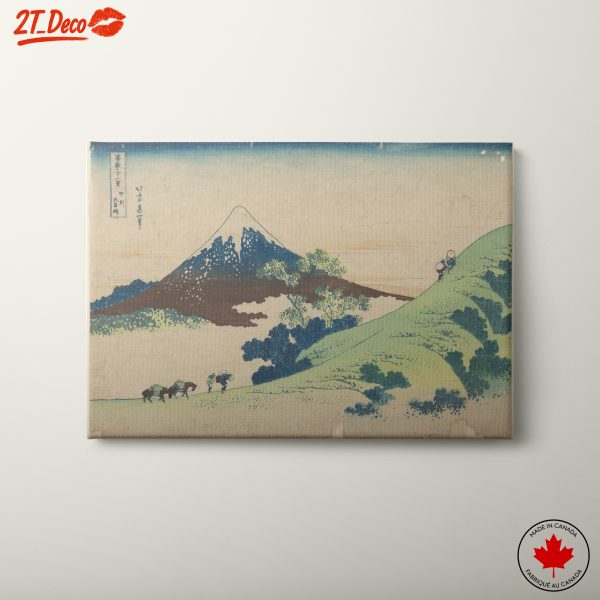 Serene Contemporary Landscape Featuring Mount Fuji
