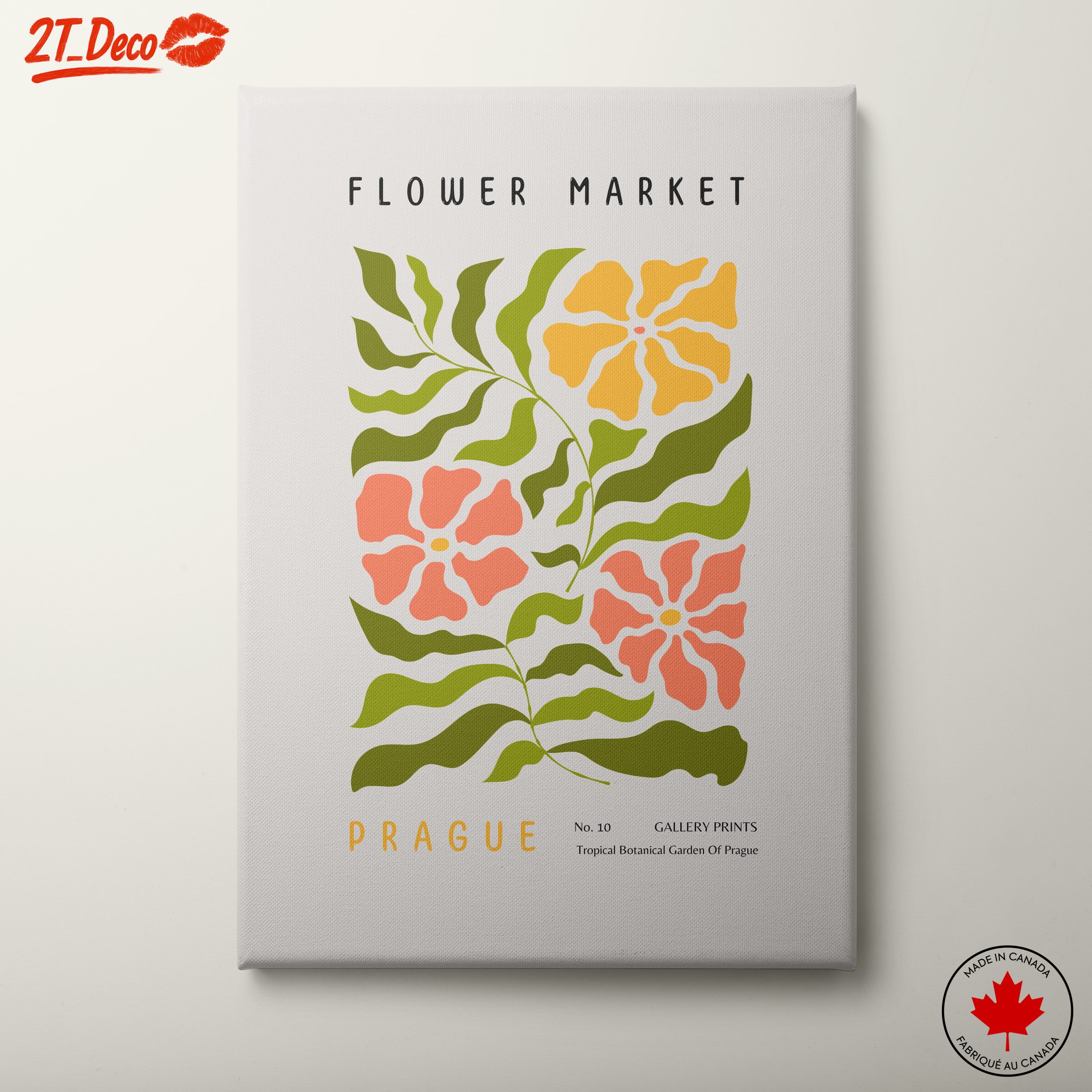 Stylized Botanical Art of Prague