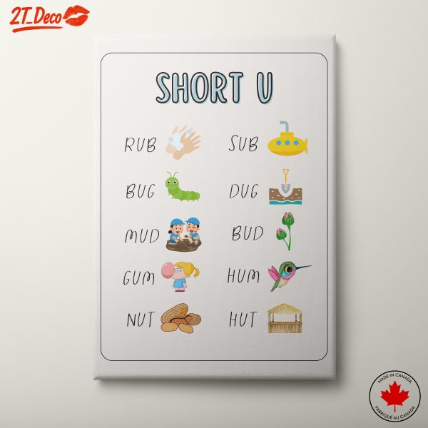 Engaging Short U Sound Educational Art