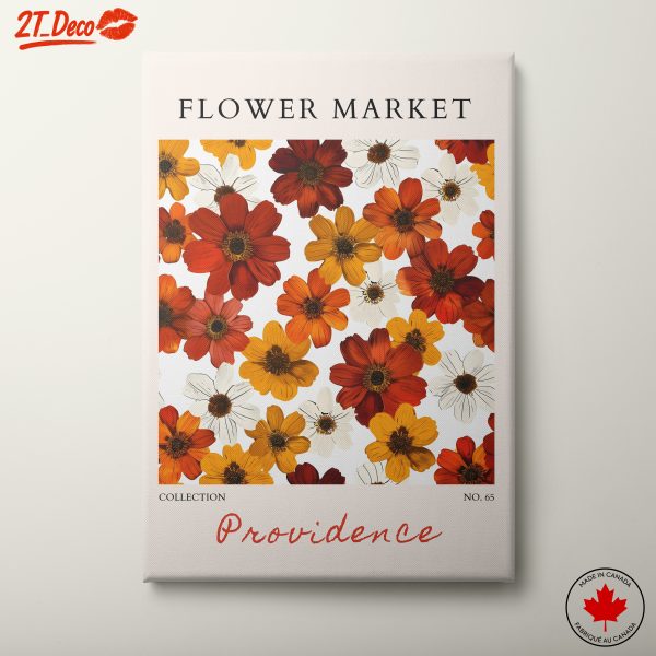 Vibrant Flower Market Artwork