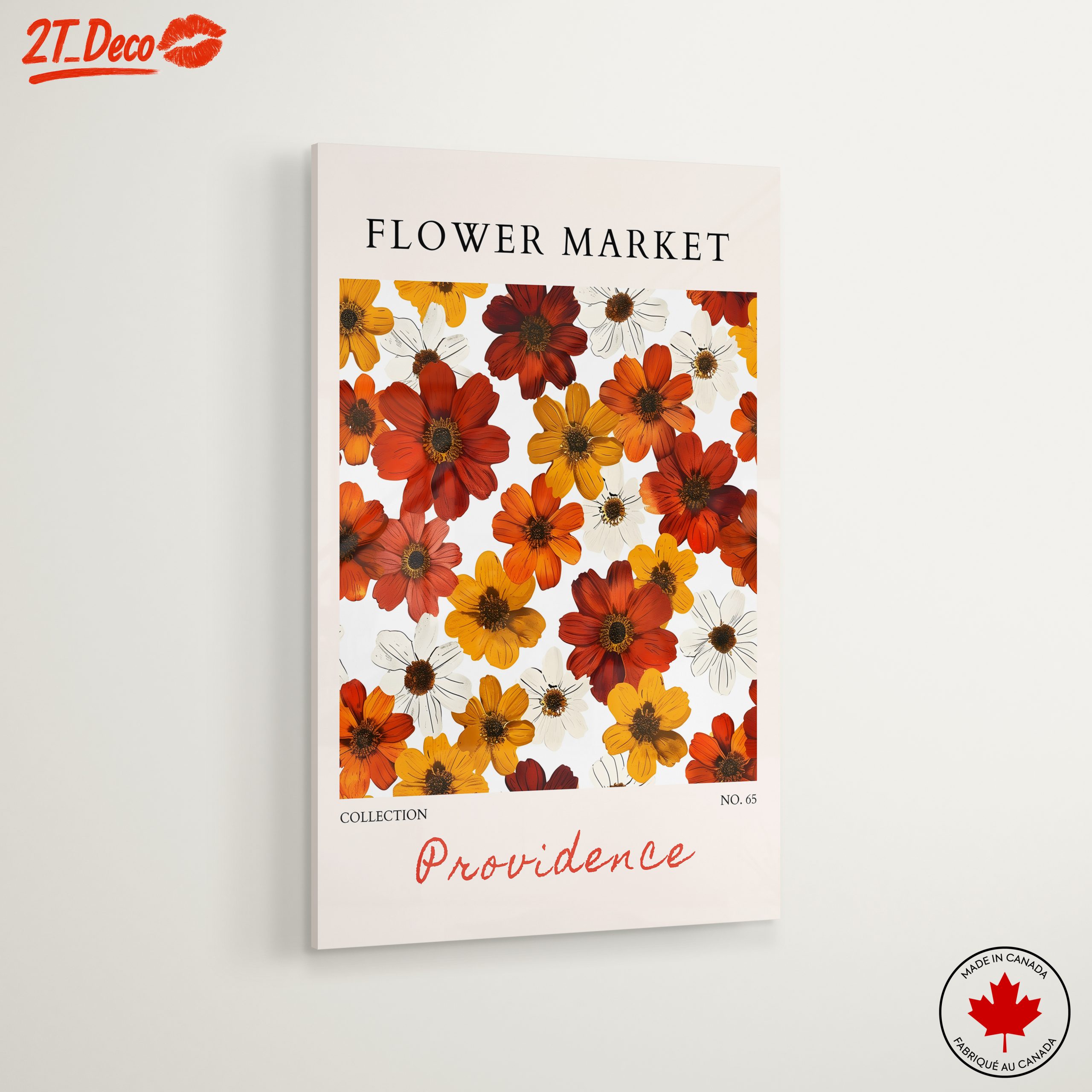 Vibrant Flower Market Artwork - Image 6