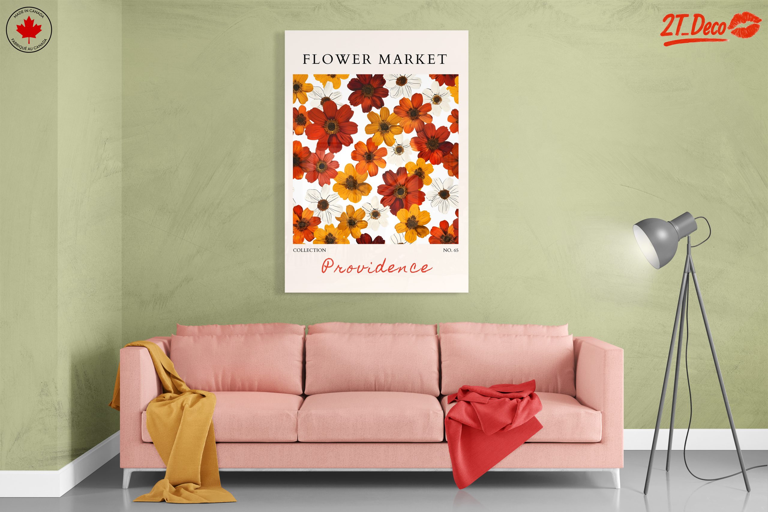 Vibrant Flower Market Artwork - Image 7