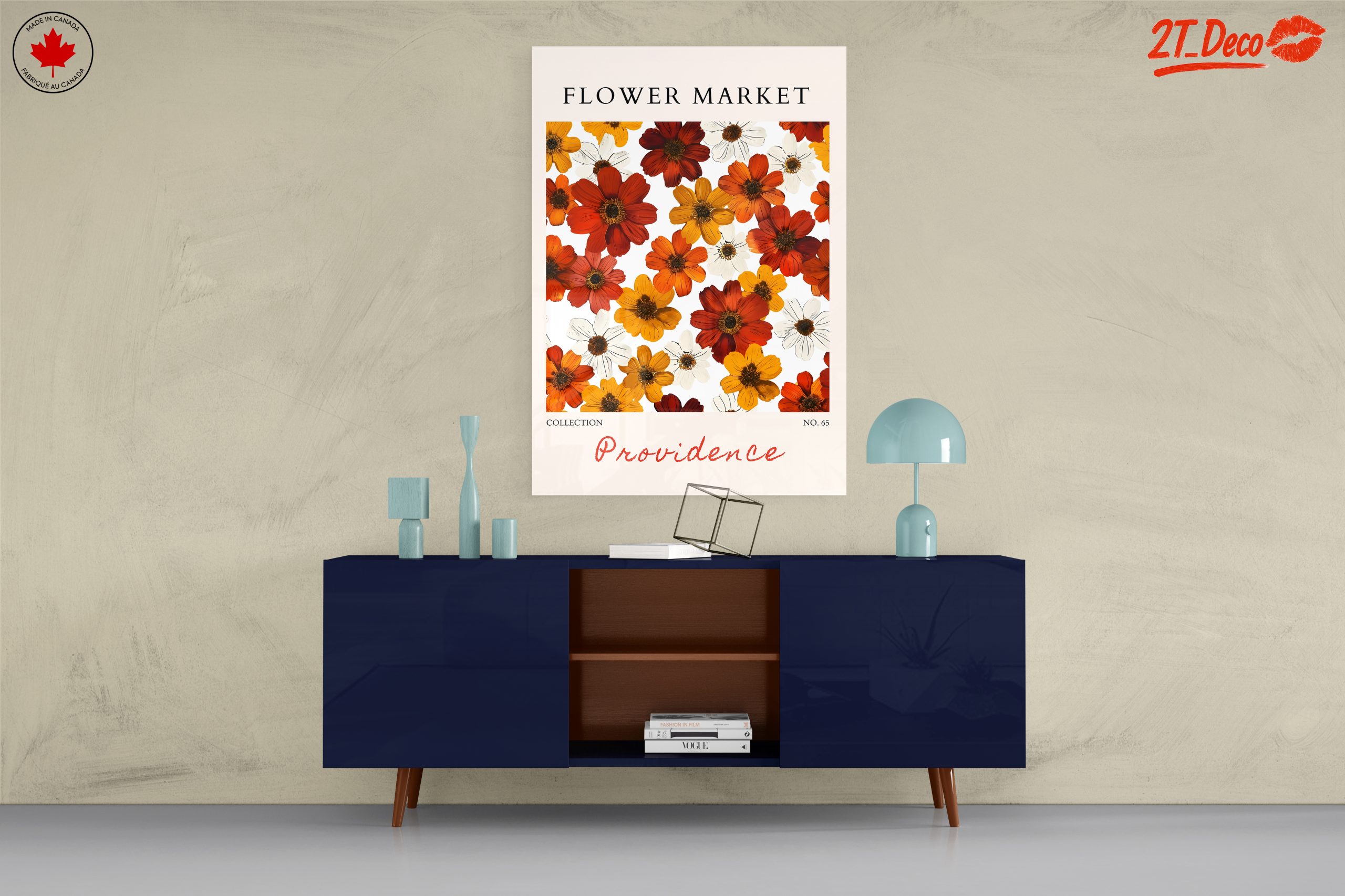 Vibrant Flower Market Artwork - Image 8