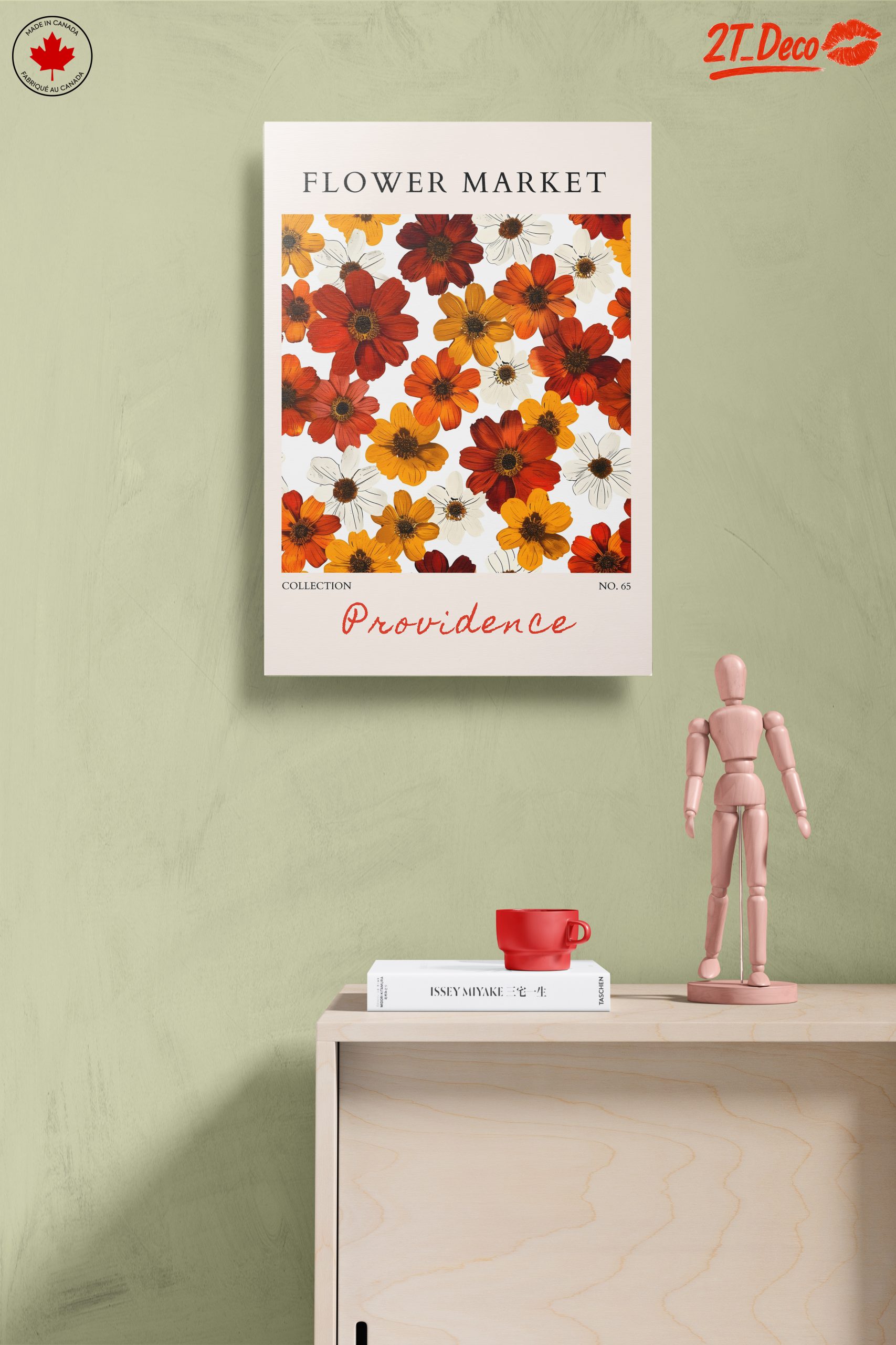 Vibrant Flower Market Artwork - Image 14