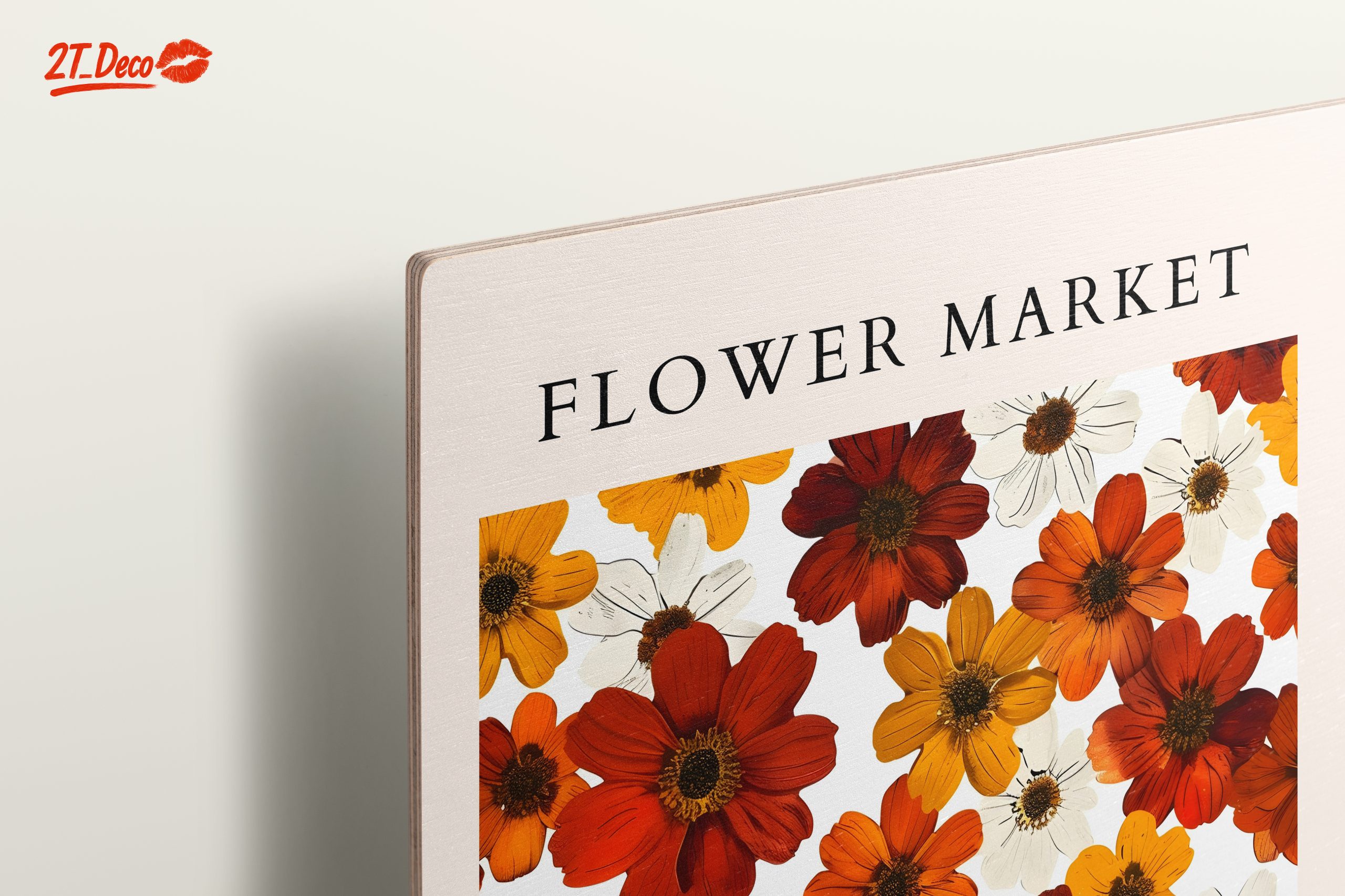 Vibrant Flower Market Artwork - Image 15